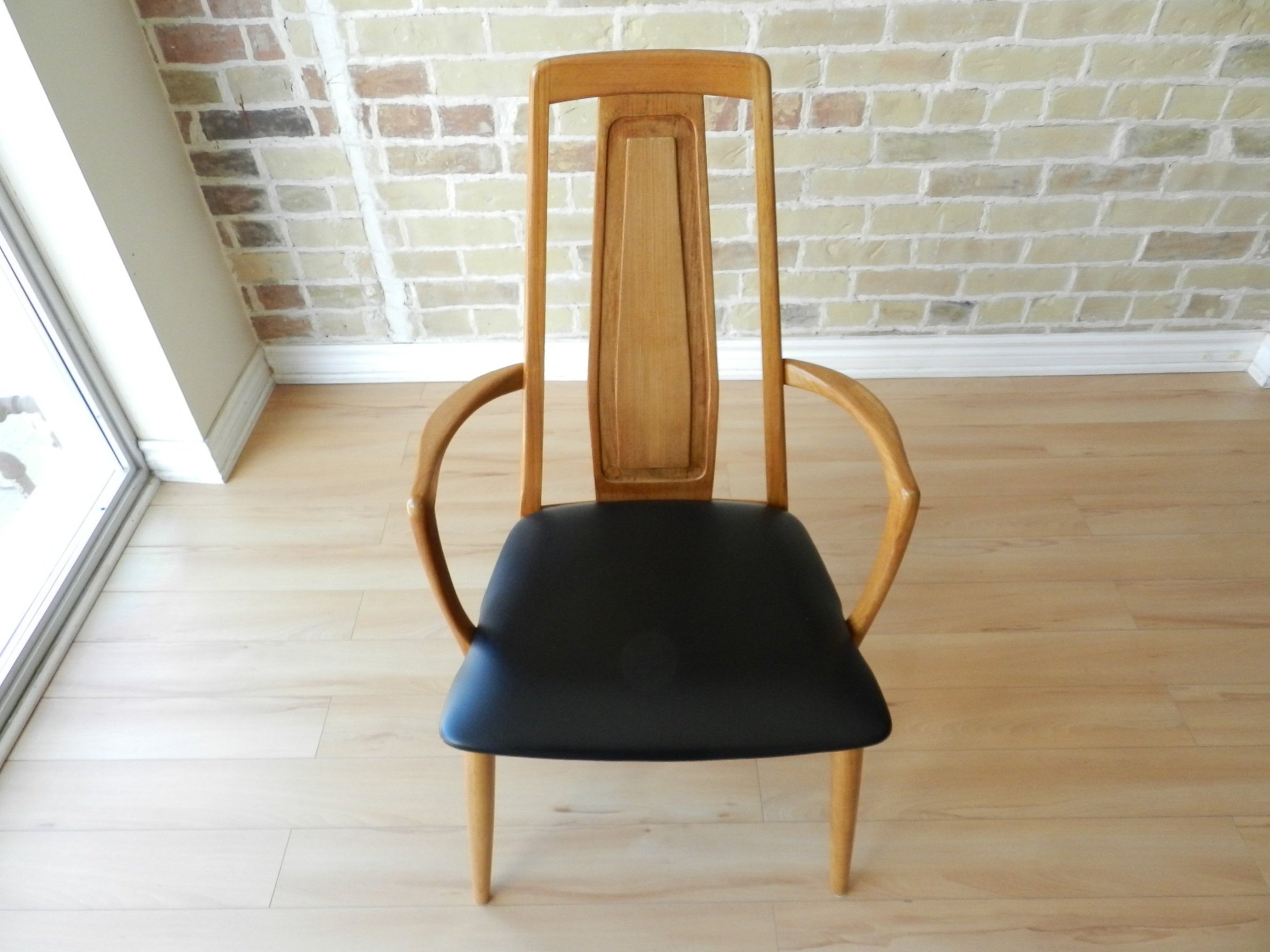 Set of 4 teak highback dining chairs designed by Niels Koefoed for Koefoed Hornslet. Denmark, 1960s.