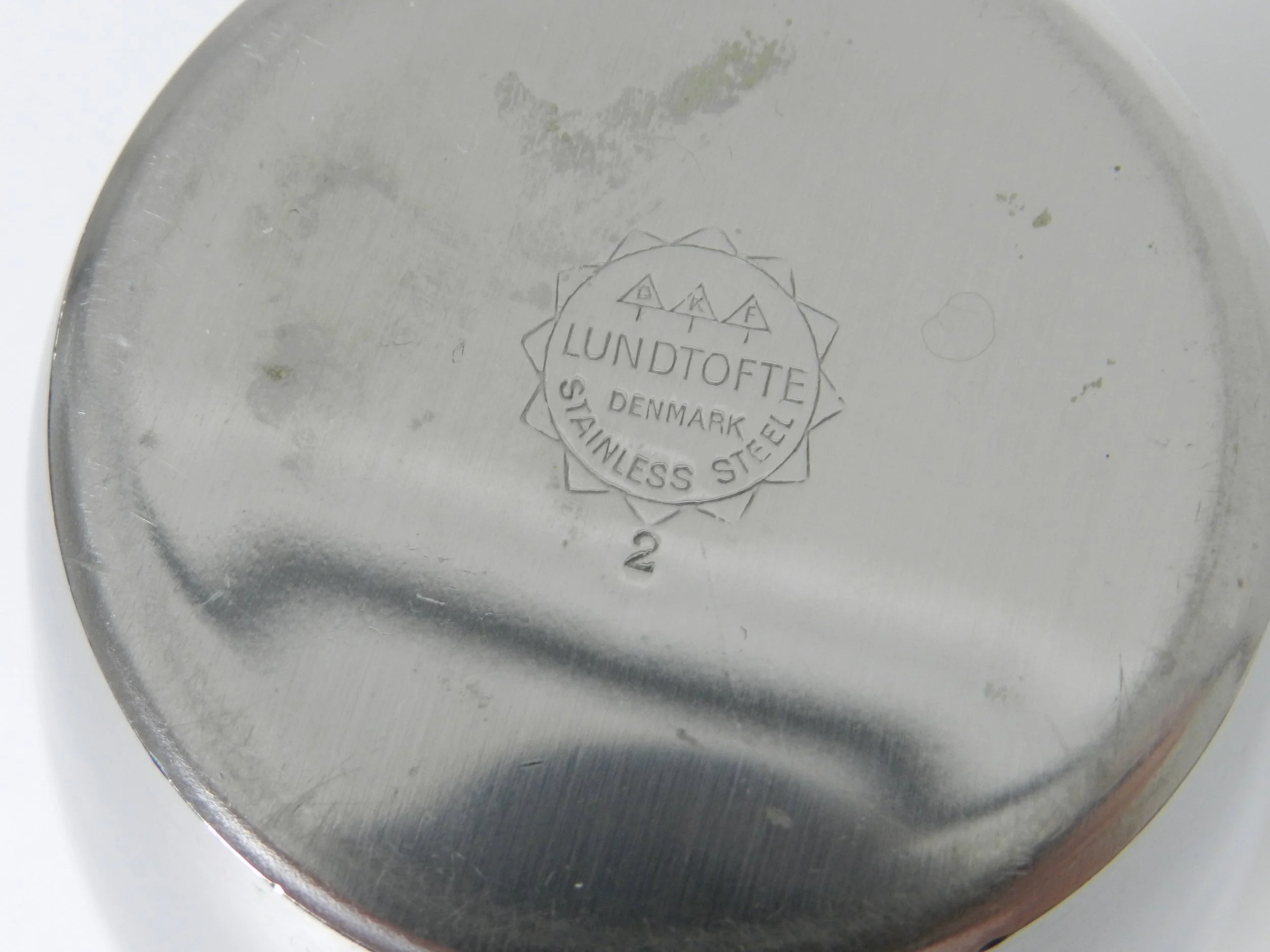 Stainless steel cocktail shaker by Lundtofte.  Denmark, 1960s.