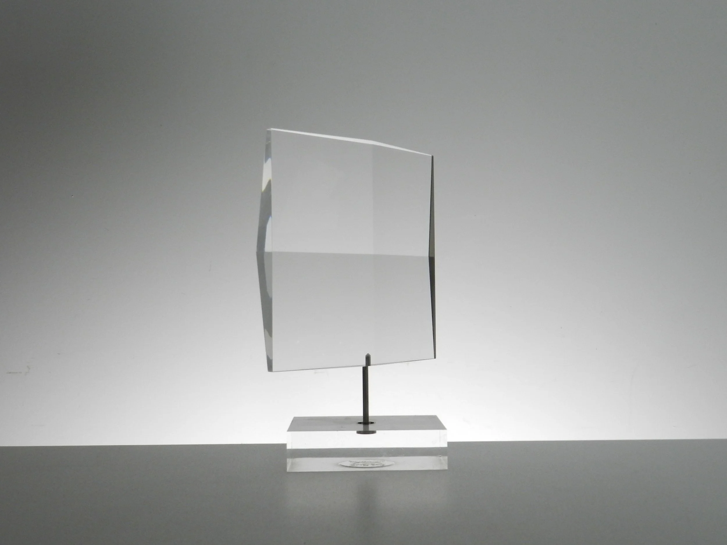 Prismatic spinning lucite sculpture by Alessio Tasca.  Italy, 1970s.
