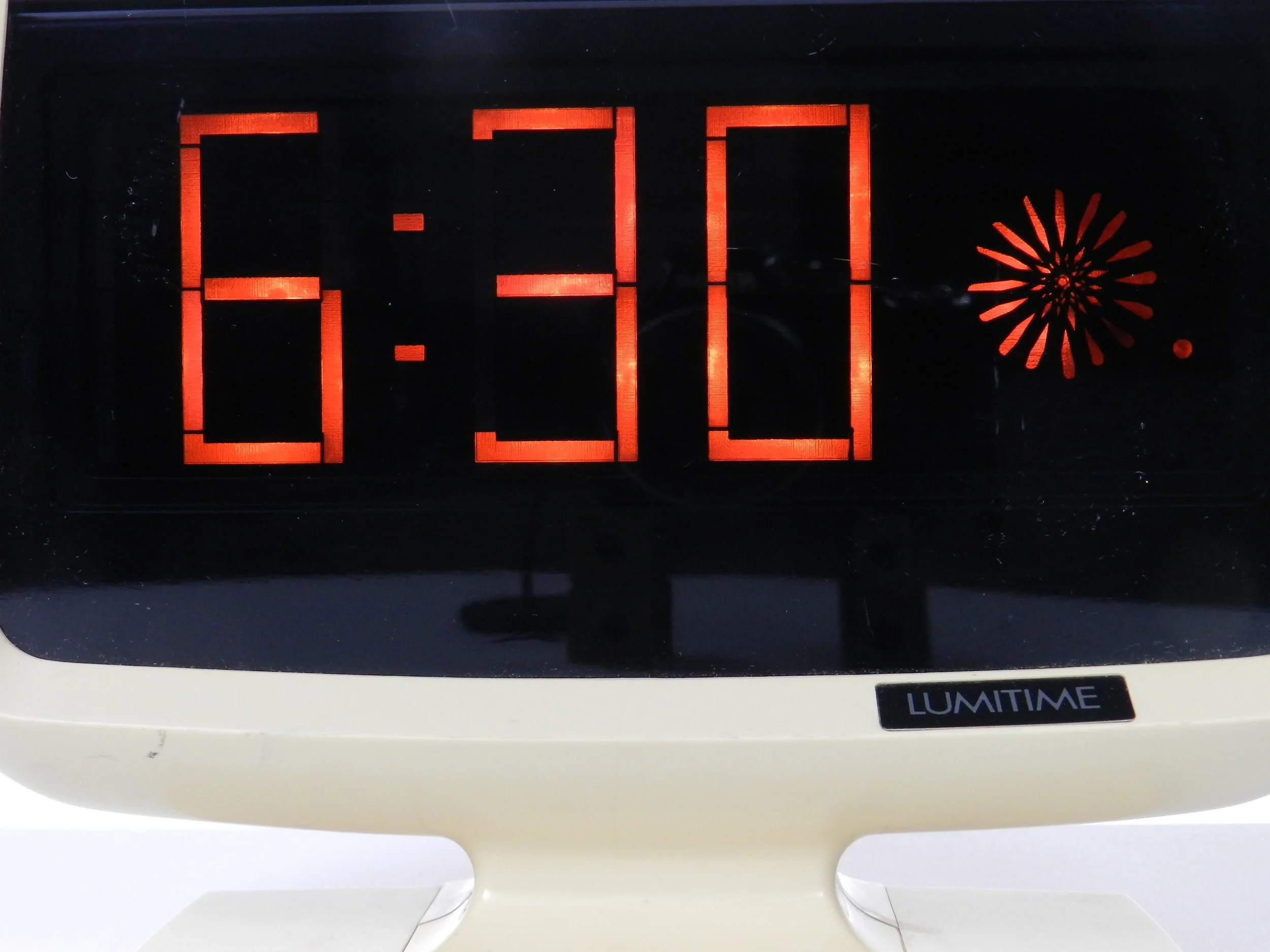 Lumitime space age clock by Tamura.  Japan, 1970s.