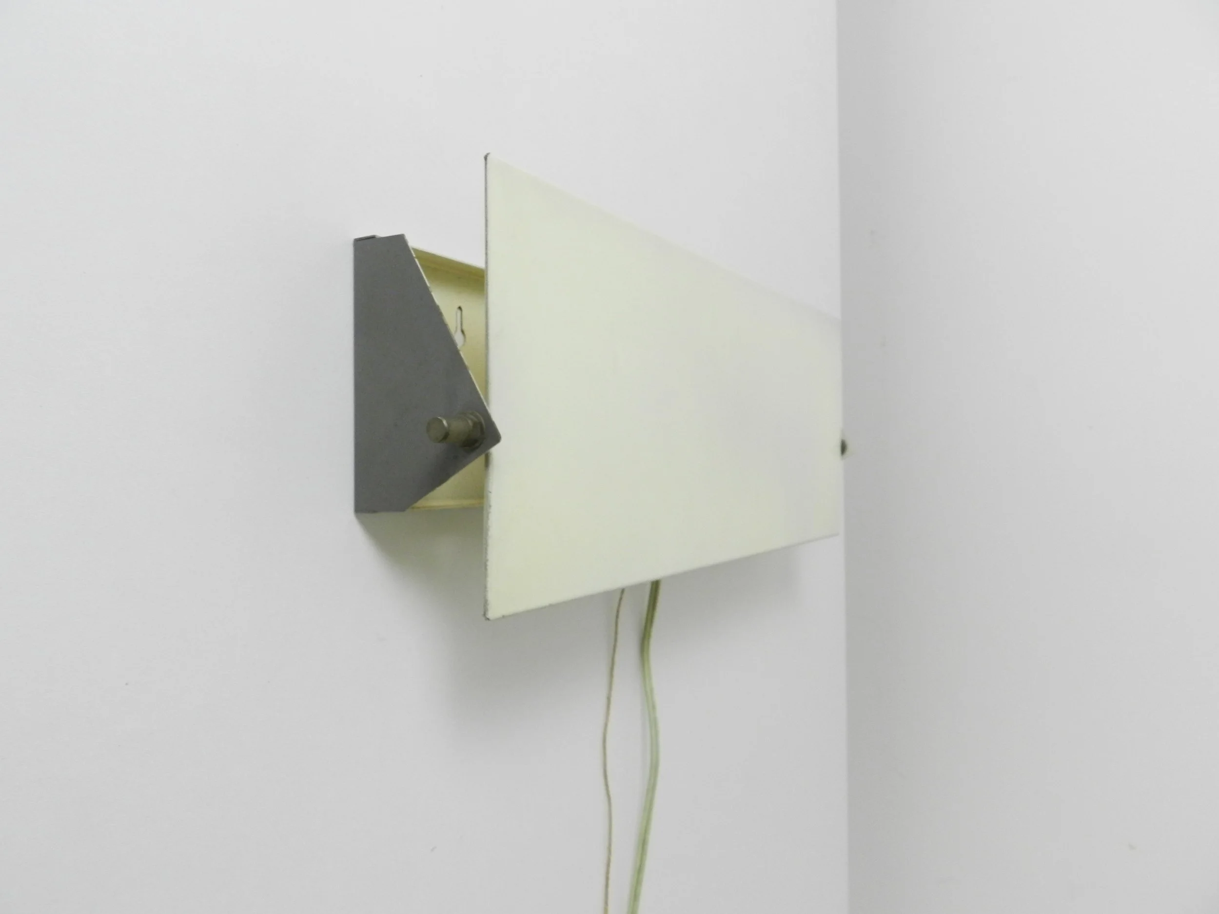 Large mid century wall lamp designed by JJM Hoogervorst for Anvia.  Netherlands, 1950s.