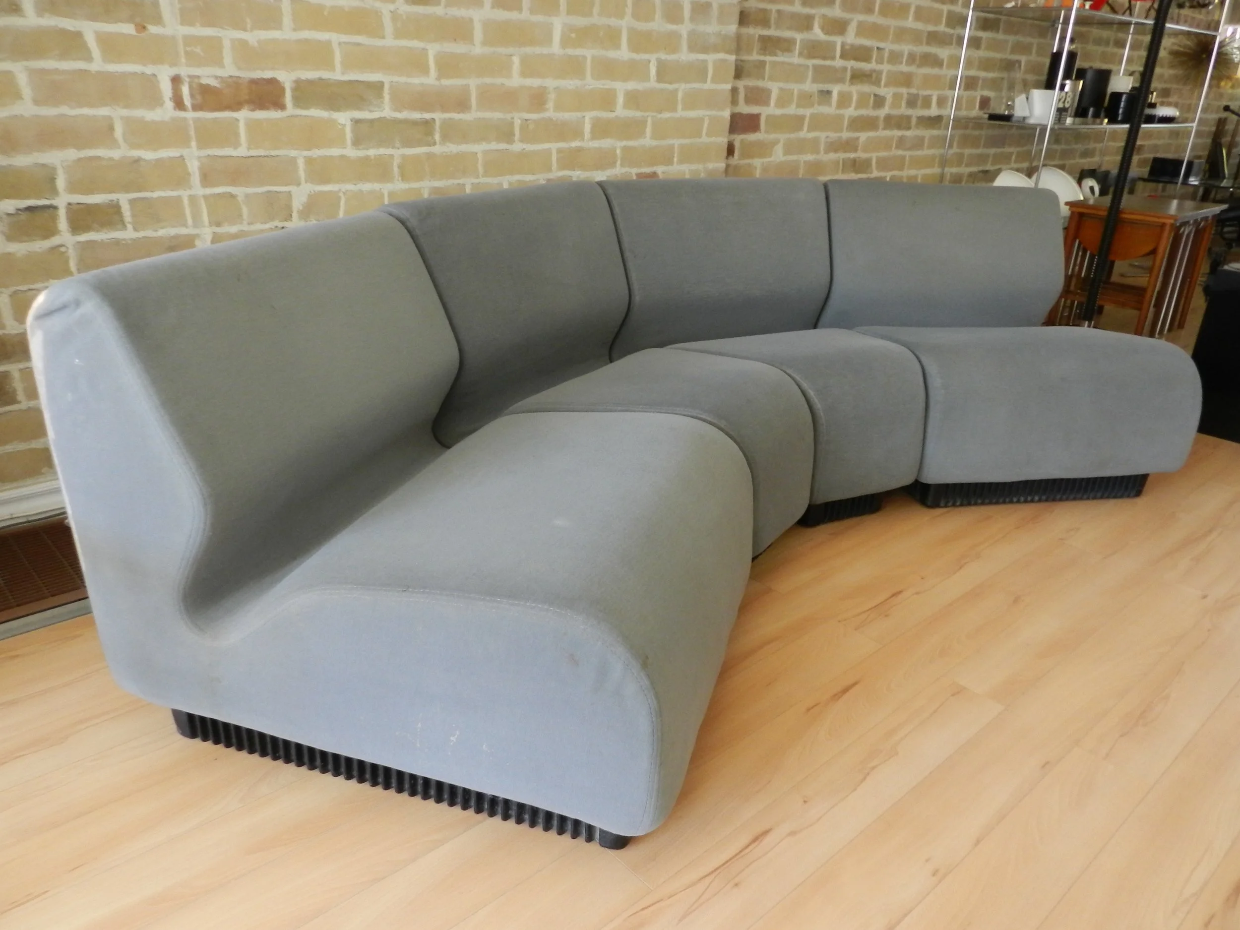Modular four piece sofa designed by Don Chadwick for Herman Miller.