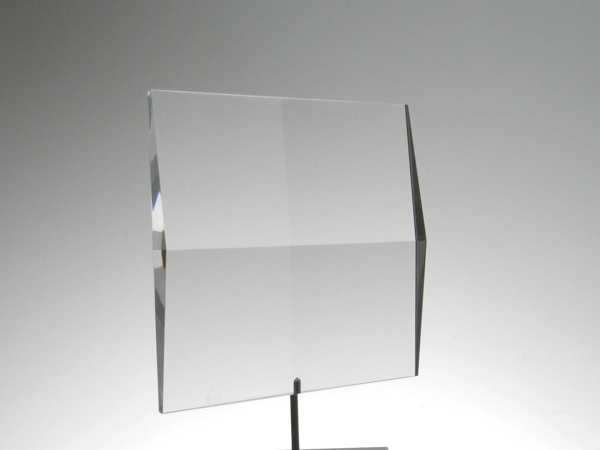 Prismatic spinning lucite sculpture by Alessio Tasca.  Italy, 1970s.
