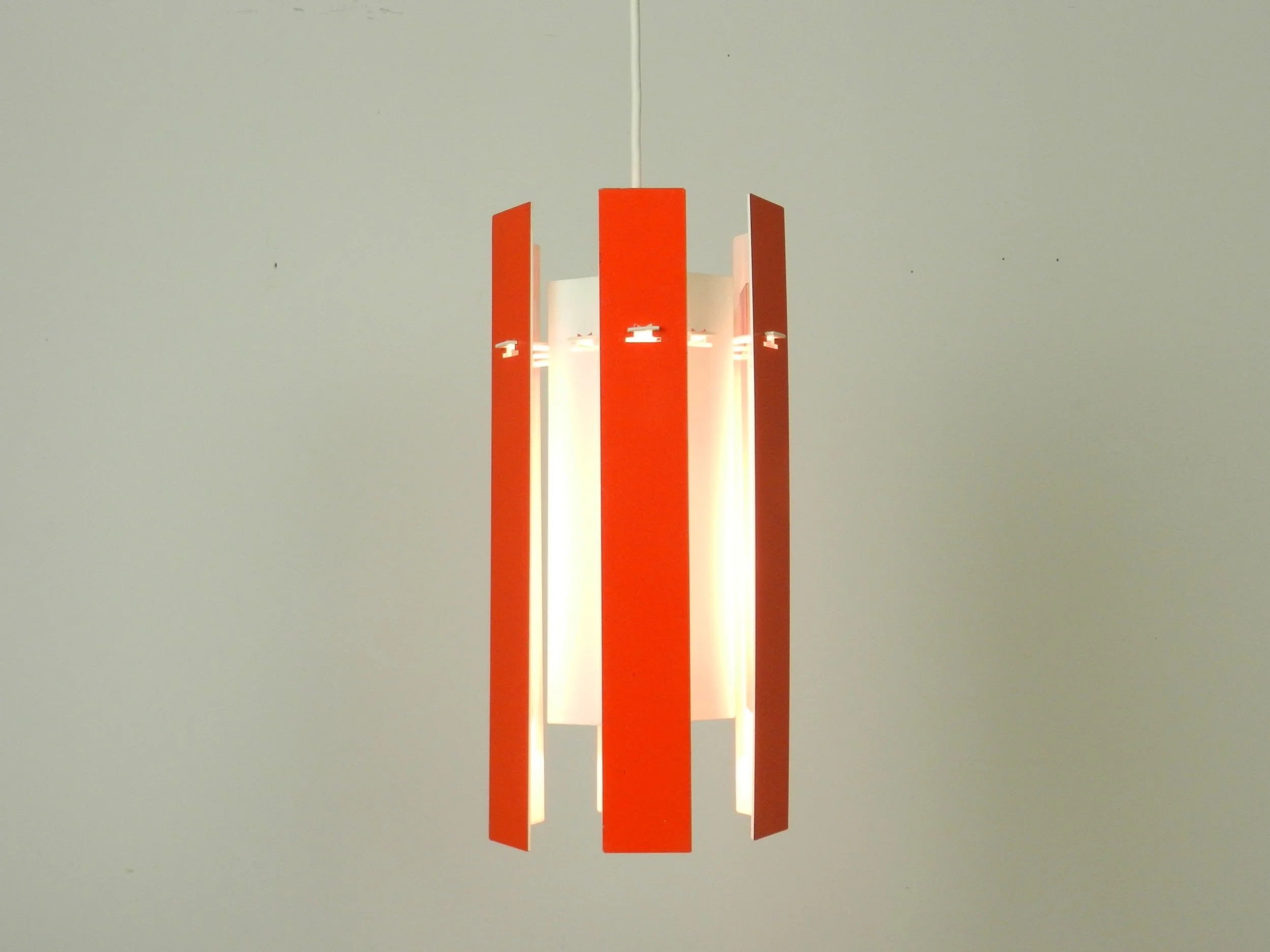 “Cocktail” pendant lamp designed by Henning Rehhof for Fog and Morup.  Denmark, 1970s.
