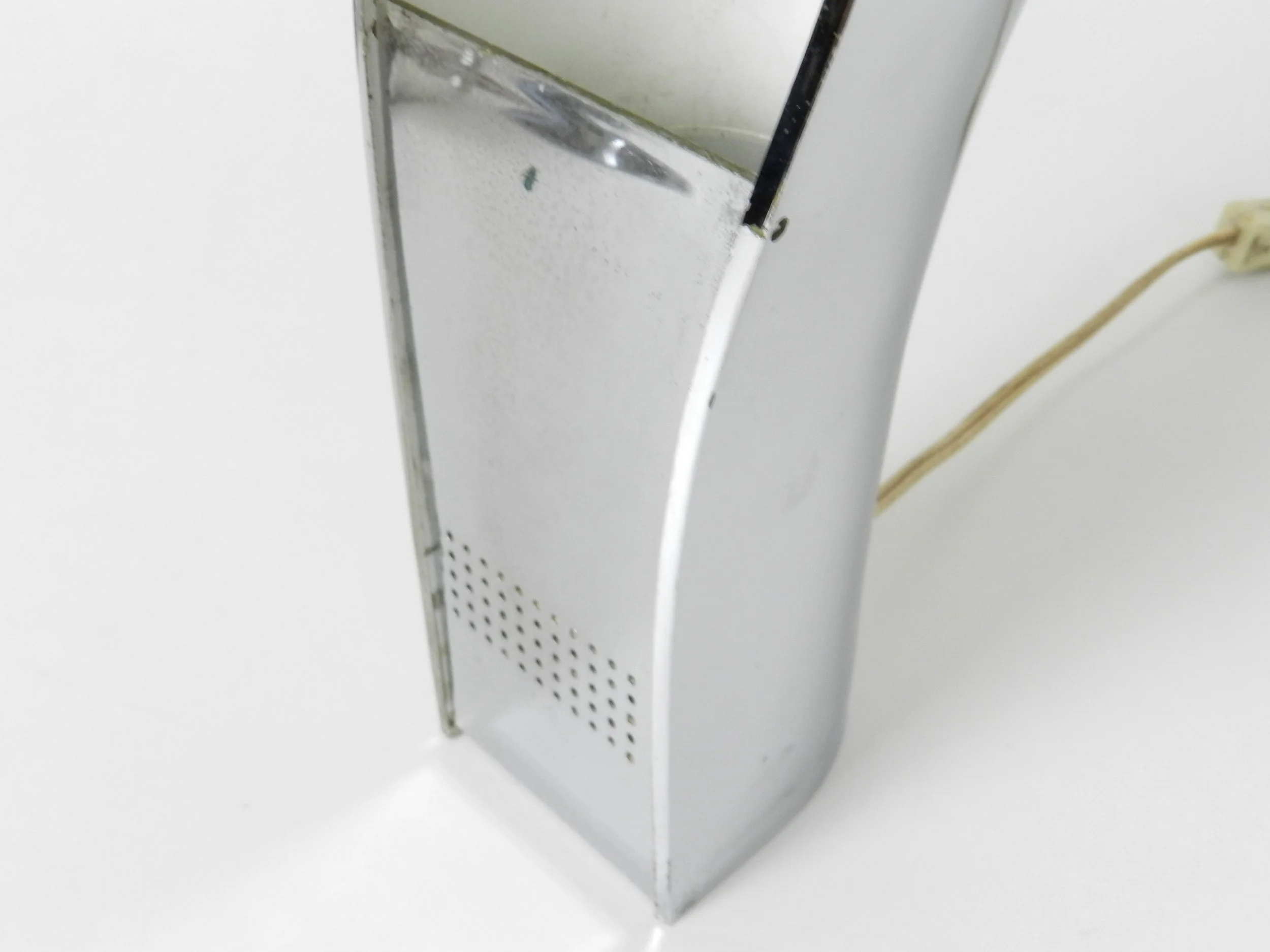 Chromed plastic “Pelota” lamp designed by Cesare Casati and Emanuele Ponzio (Studio D.A.) for Lamperti.  Italy, 1970s.