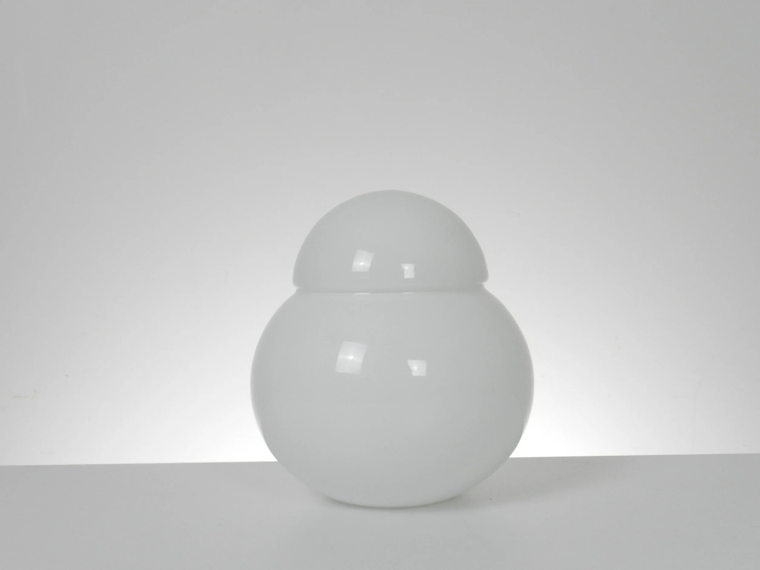 Small glass “Daruma” lamp designed by Sergio Asti.  Italy, designed in 1968.