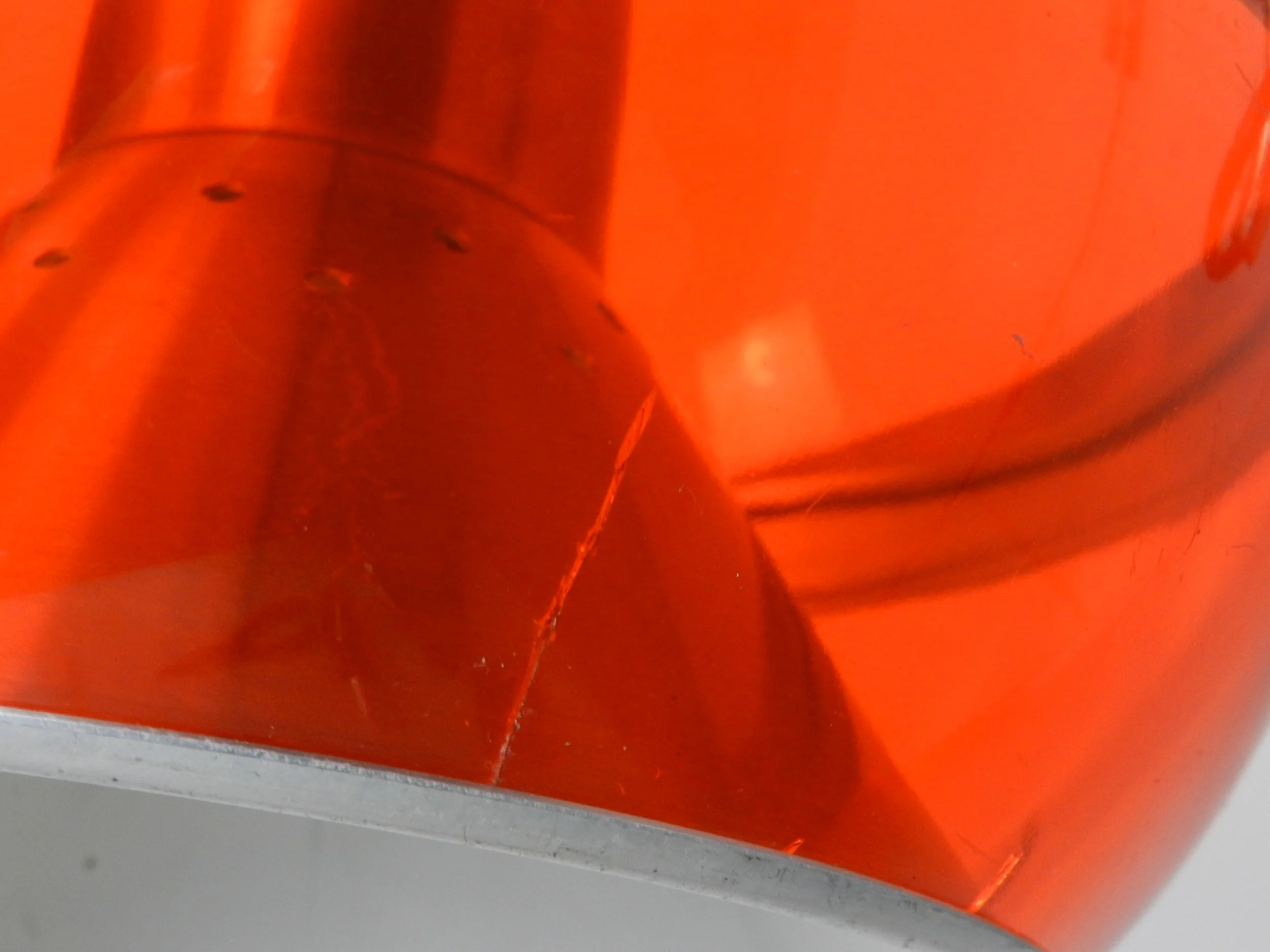 Space age arc wall lamp by Dijkstra.  Netherlands, 1970s.
