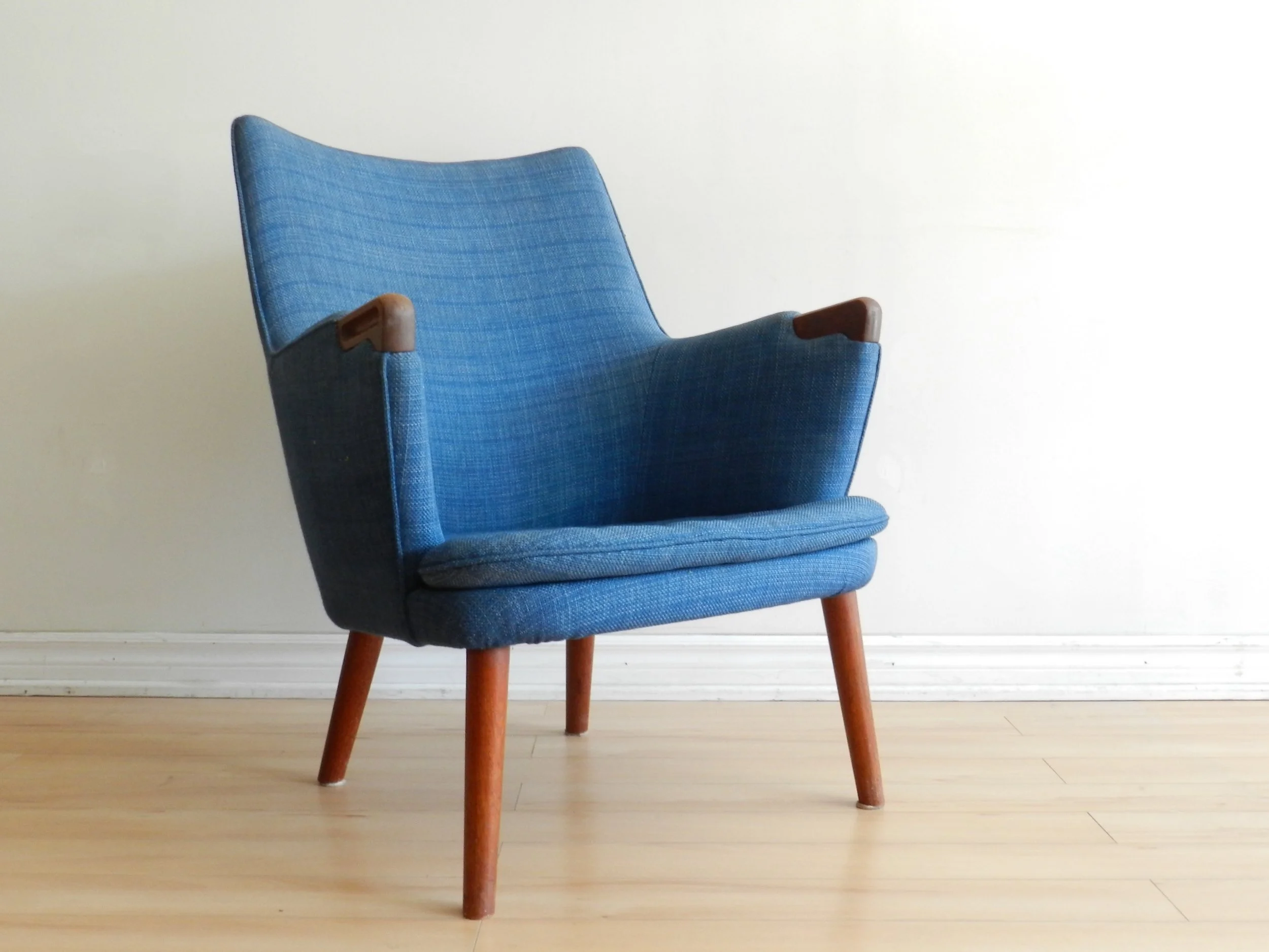 Vintage ‘Mini Bear’ lounge chair designed by Hans Wegner for A. P. Stolen.  Denmark, 1960s.