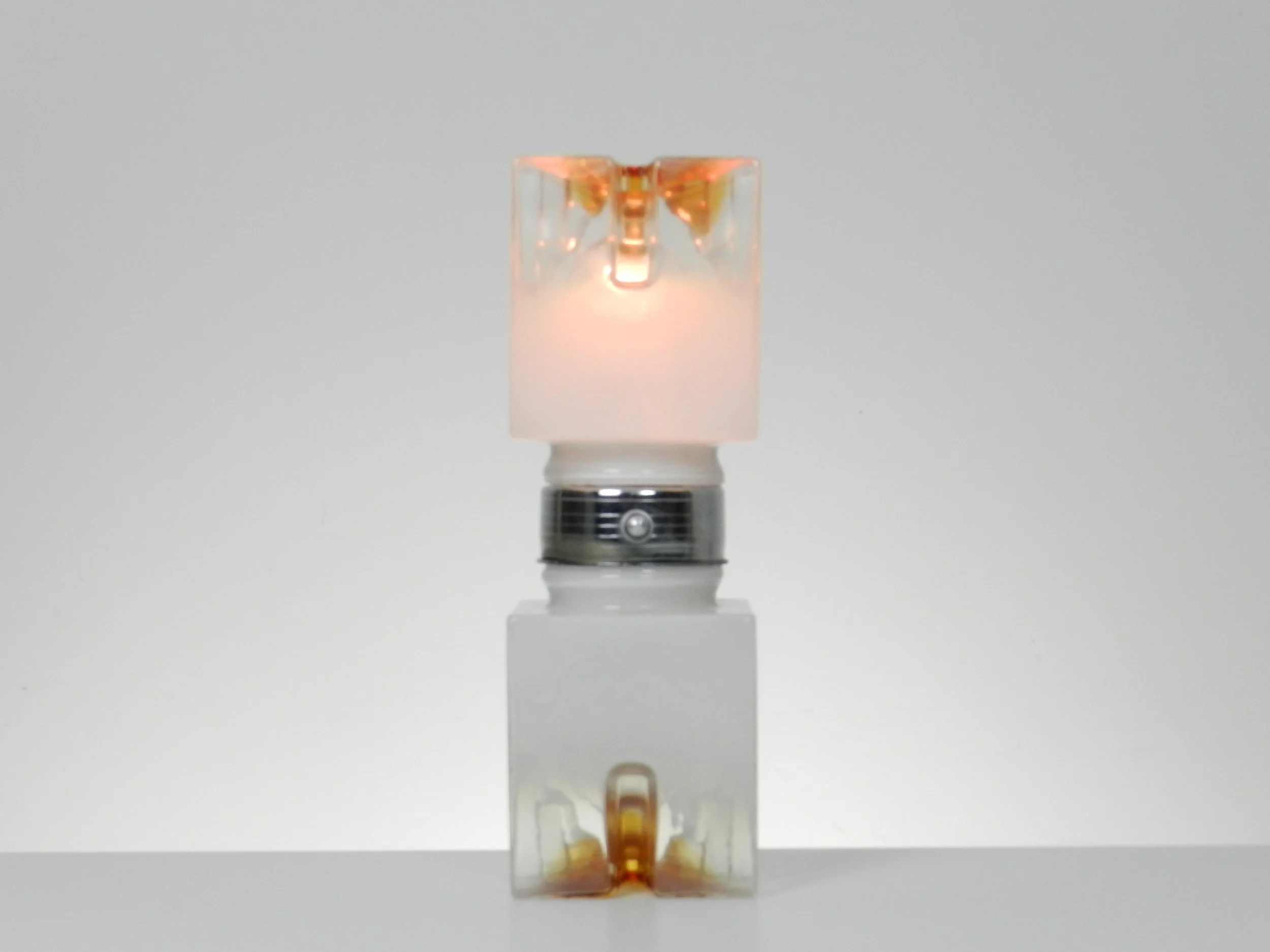 Mid century Murano glass lamp by Mazzega.  Italy, 1960s.