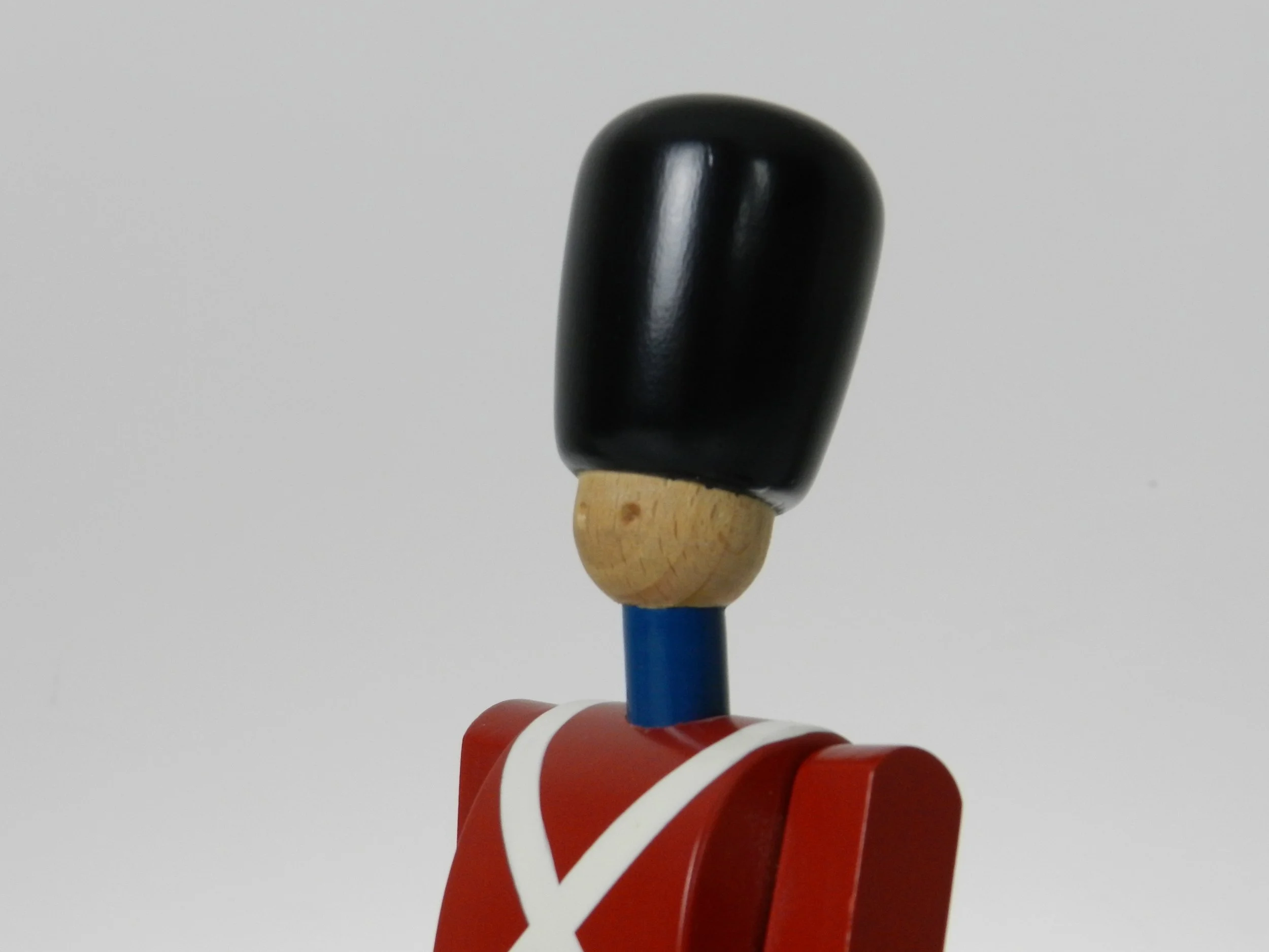 Painted wood soldier figure designed by Kay Bojenen.  Denmark.