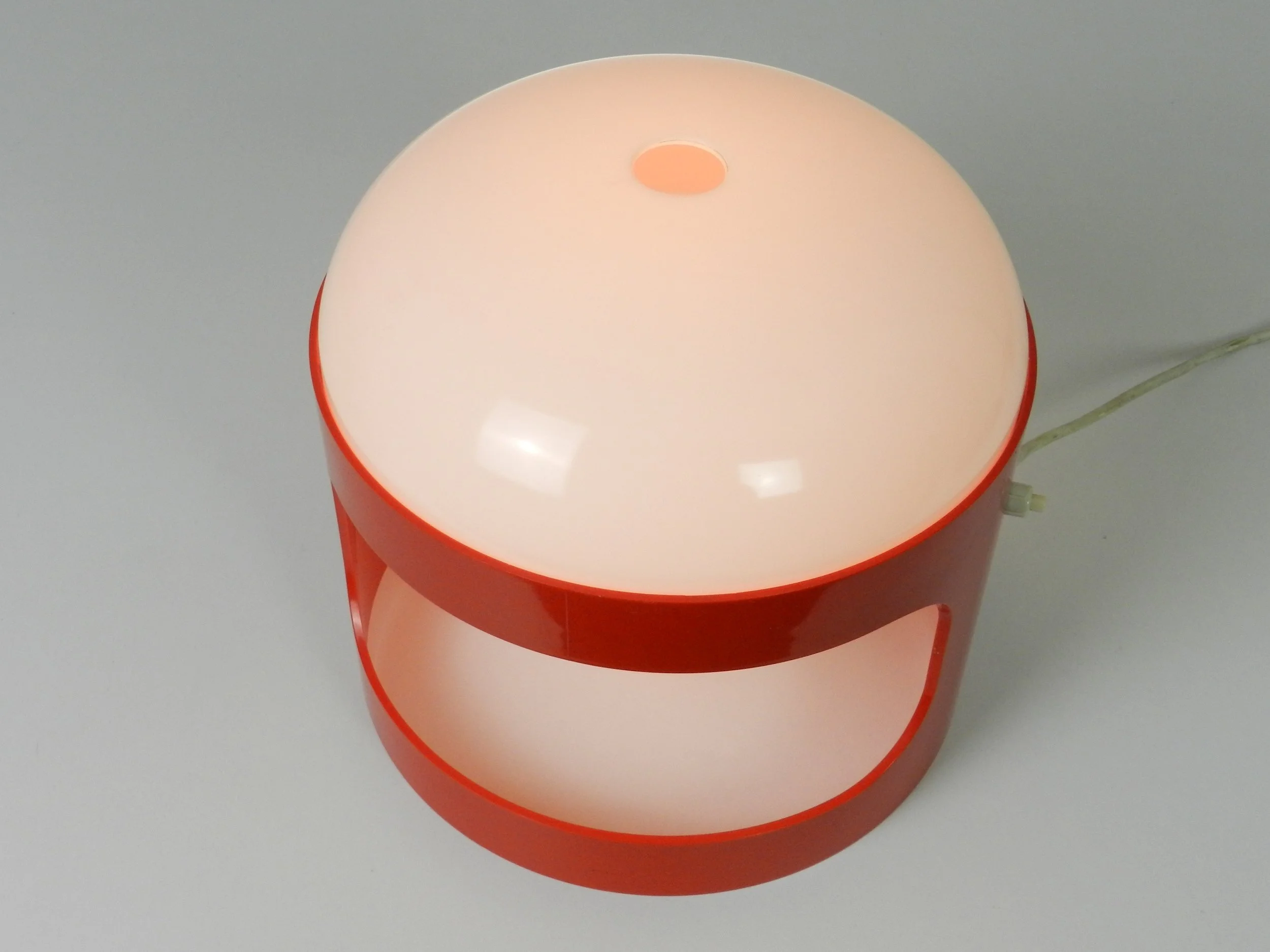 Vintage KD-27 plastic lamp designed by Joe Colombo for Kartell.  Italy, 1960s.