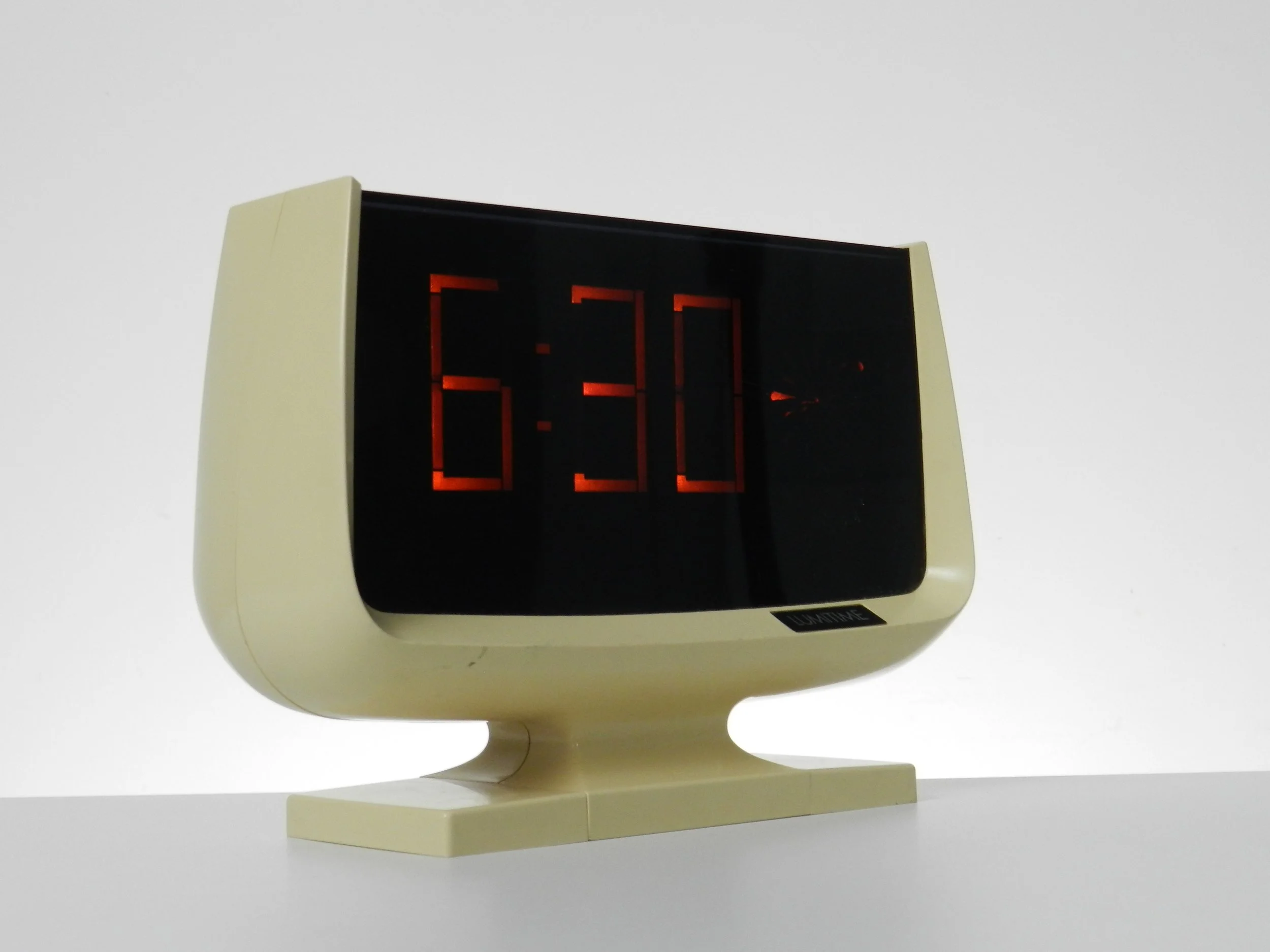 Lumitime space age clock by Tamura.  Japan, 1970s.