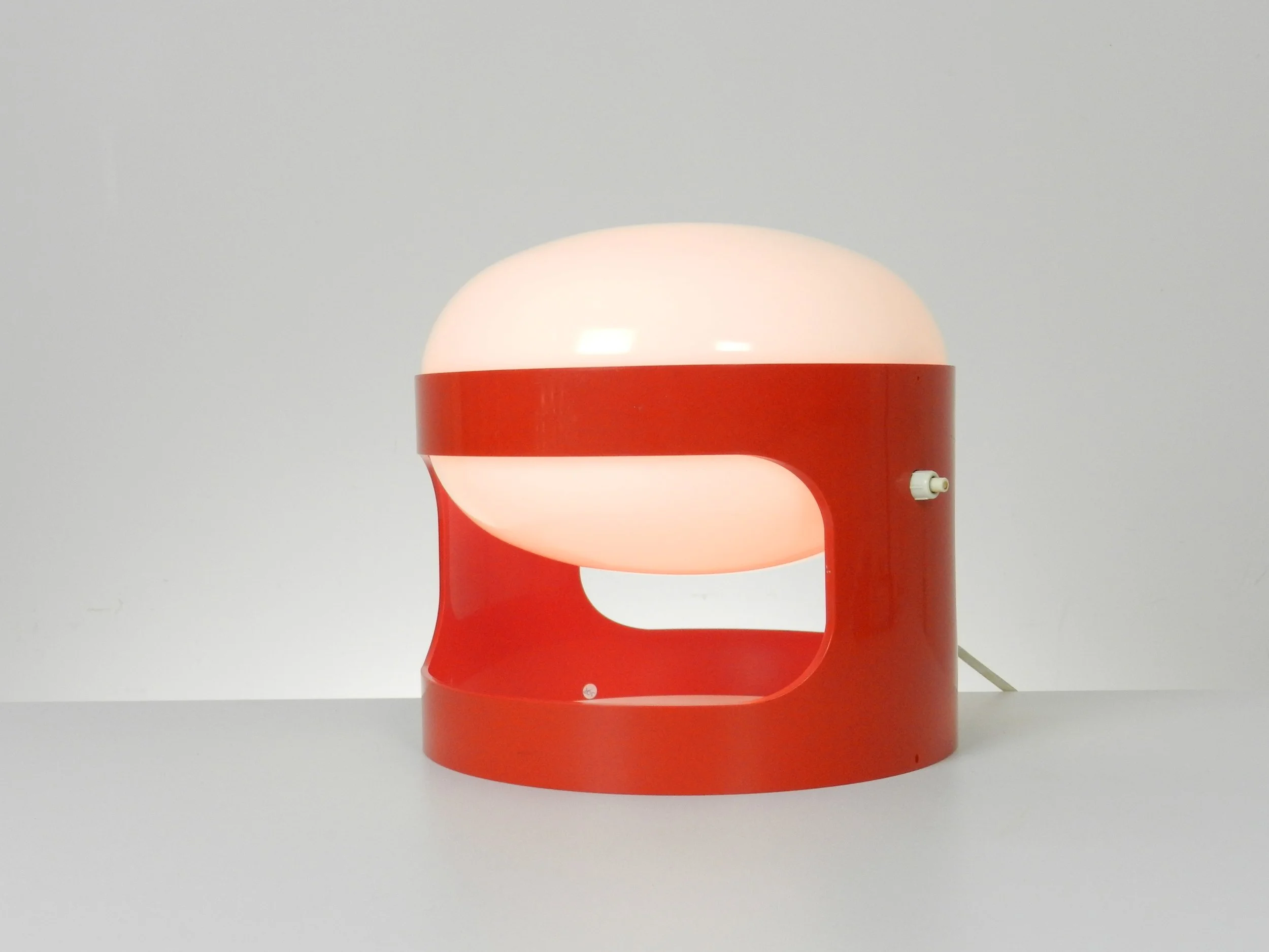 Vintage KD-27 plastic lamp designed by Joe Colombo for Kartell.  Italy, 1960s.