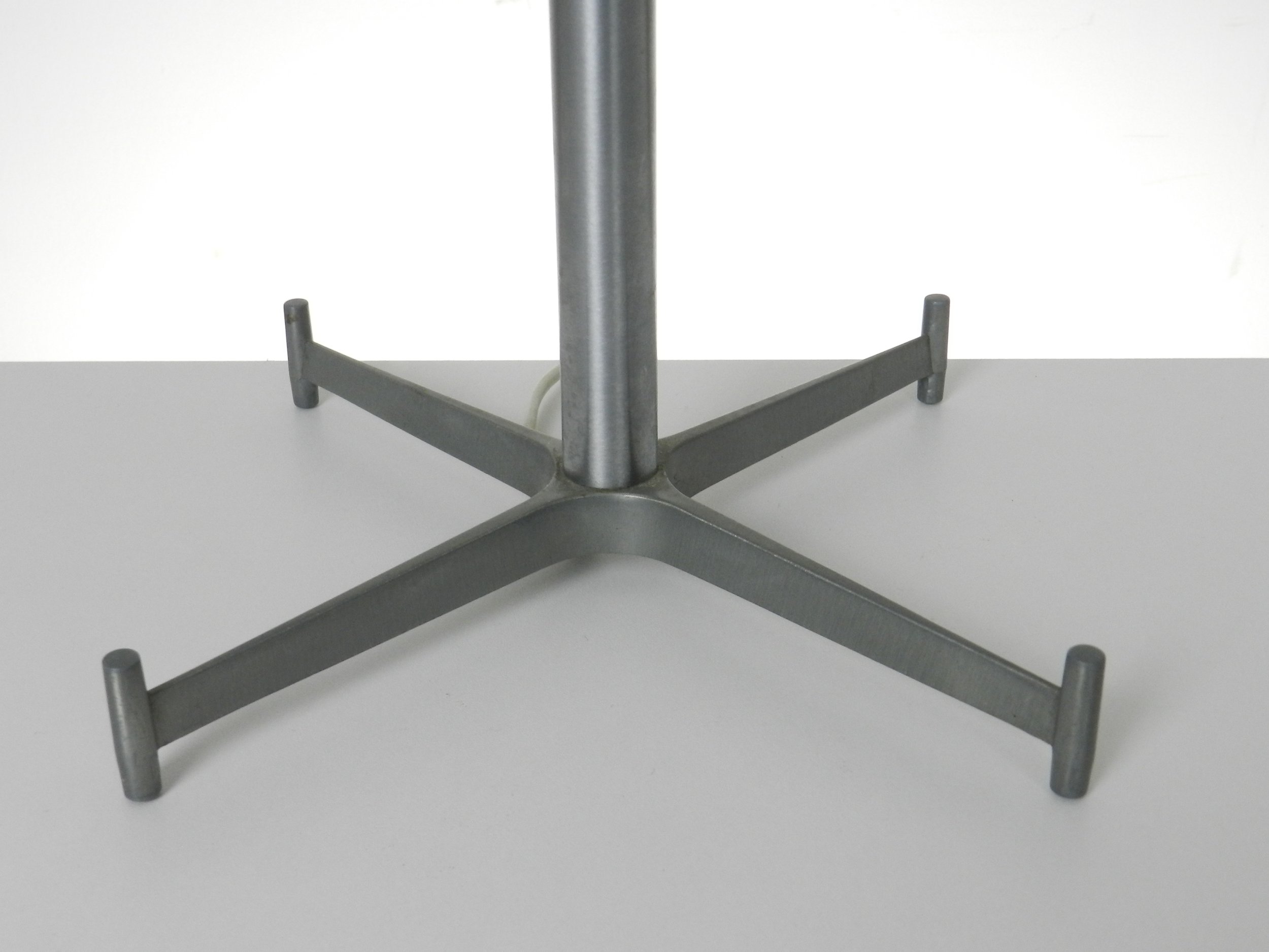 Modernist table lamp in metal and aluminum.  Canada, 1960s.