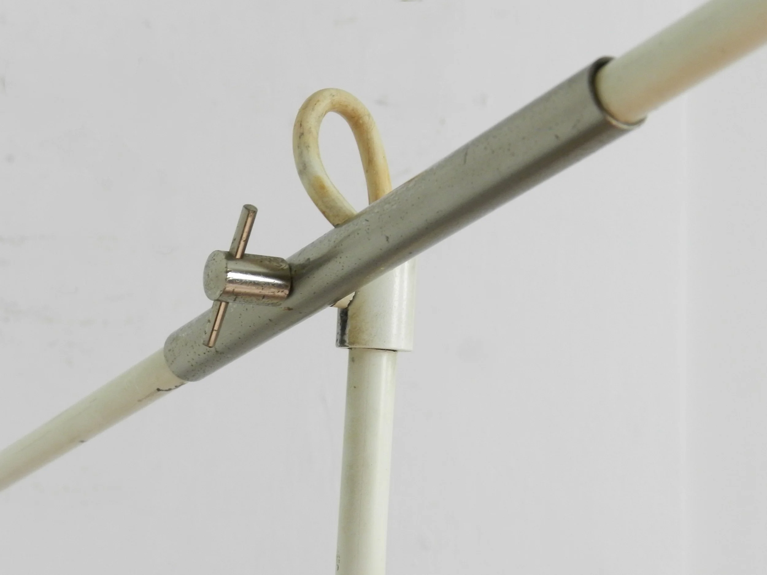 Mid century modern articulating wall lamp designed by JJM Hoogervorst for Anvia.  Netherlands, 1950s.