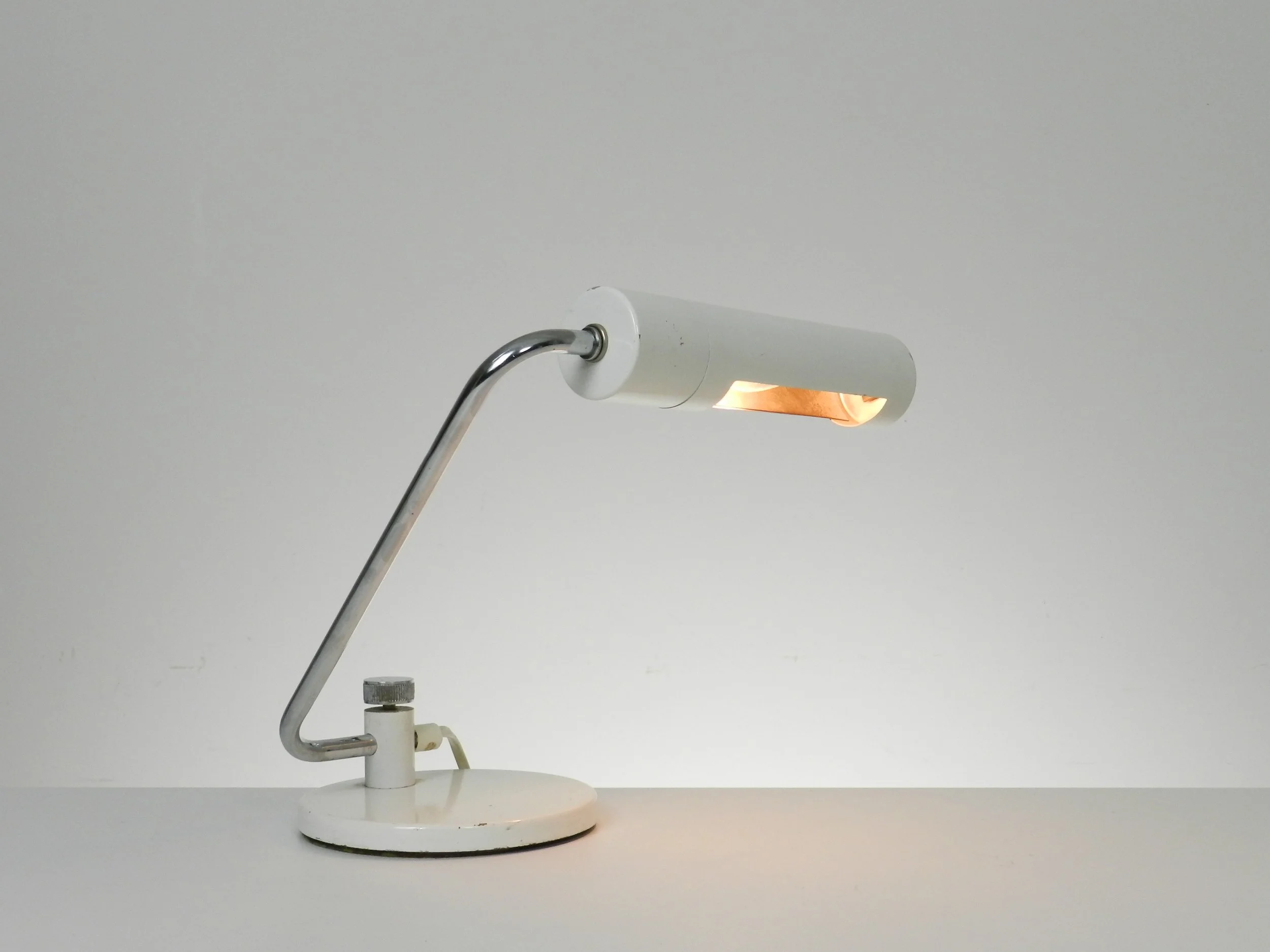 Mid century desk or piano lamp by Hala Zeist.  Netherlands, 1970s.