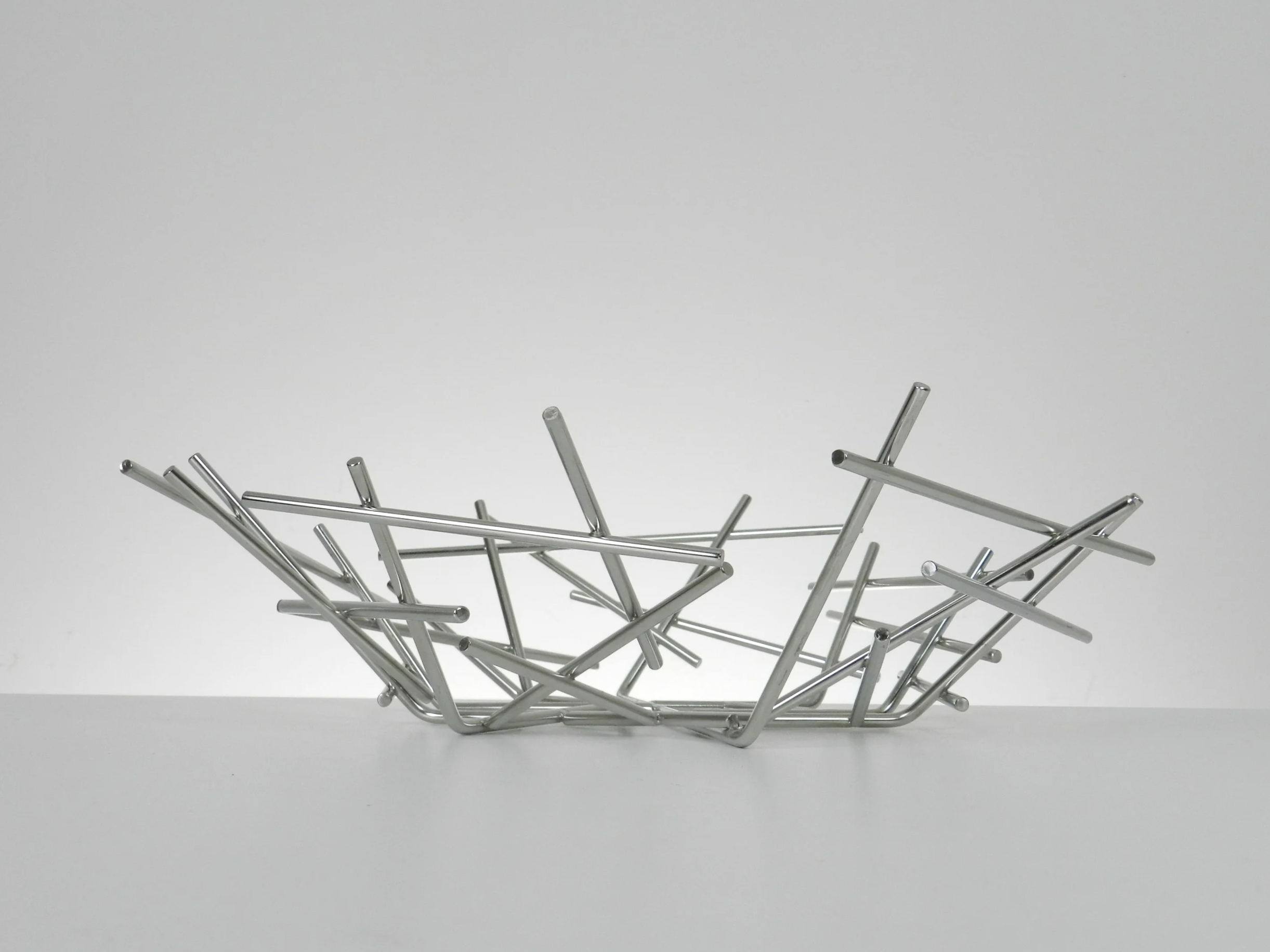 Stainless steel “Blow Up” bowl designed by Fernando and Humberto Campana for Alessi, Italy.