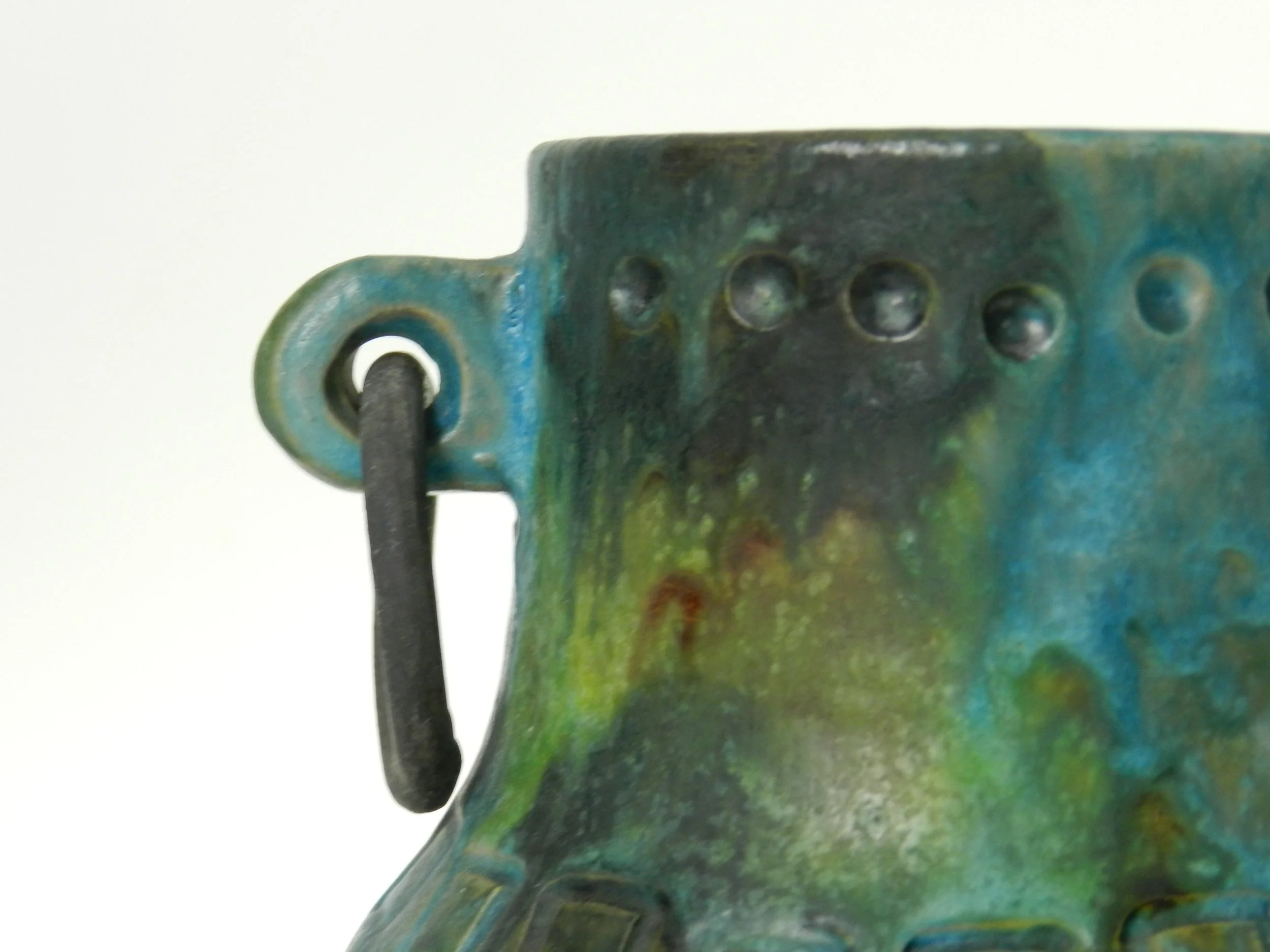 Mid century ceramic ‘Sea Garden’ vase designed by Alvino Bagni for Raymor.  Italy, 1960s.