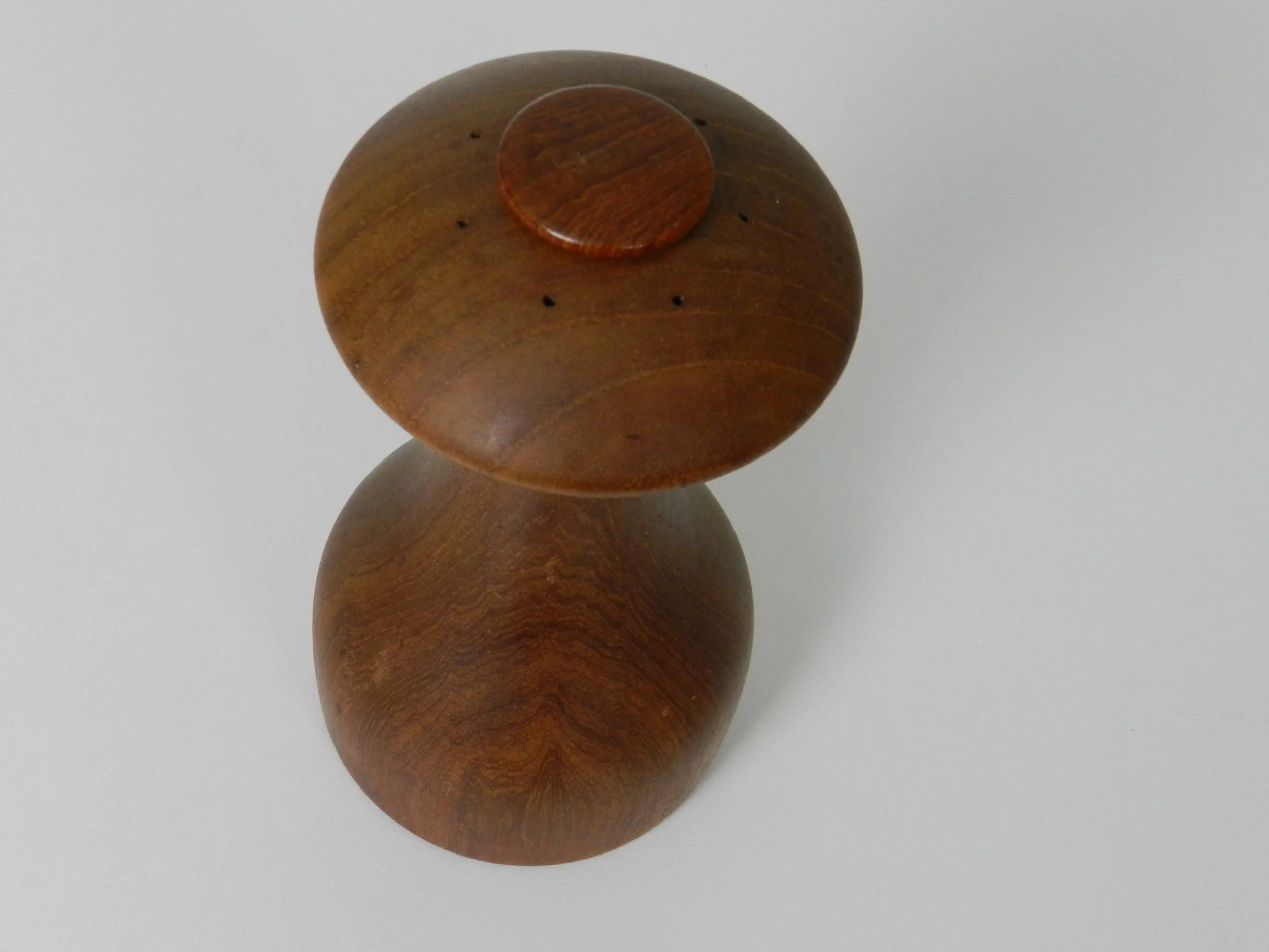 Teak peppermill / salt shaker designed by Jens Quistgaard for Dansk.  Denmark, 1960s.