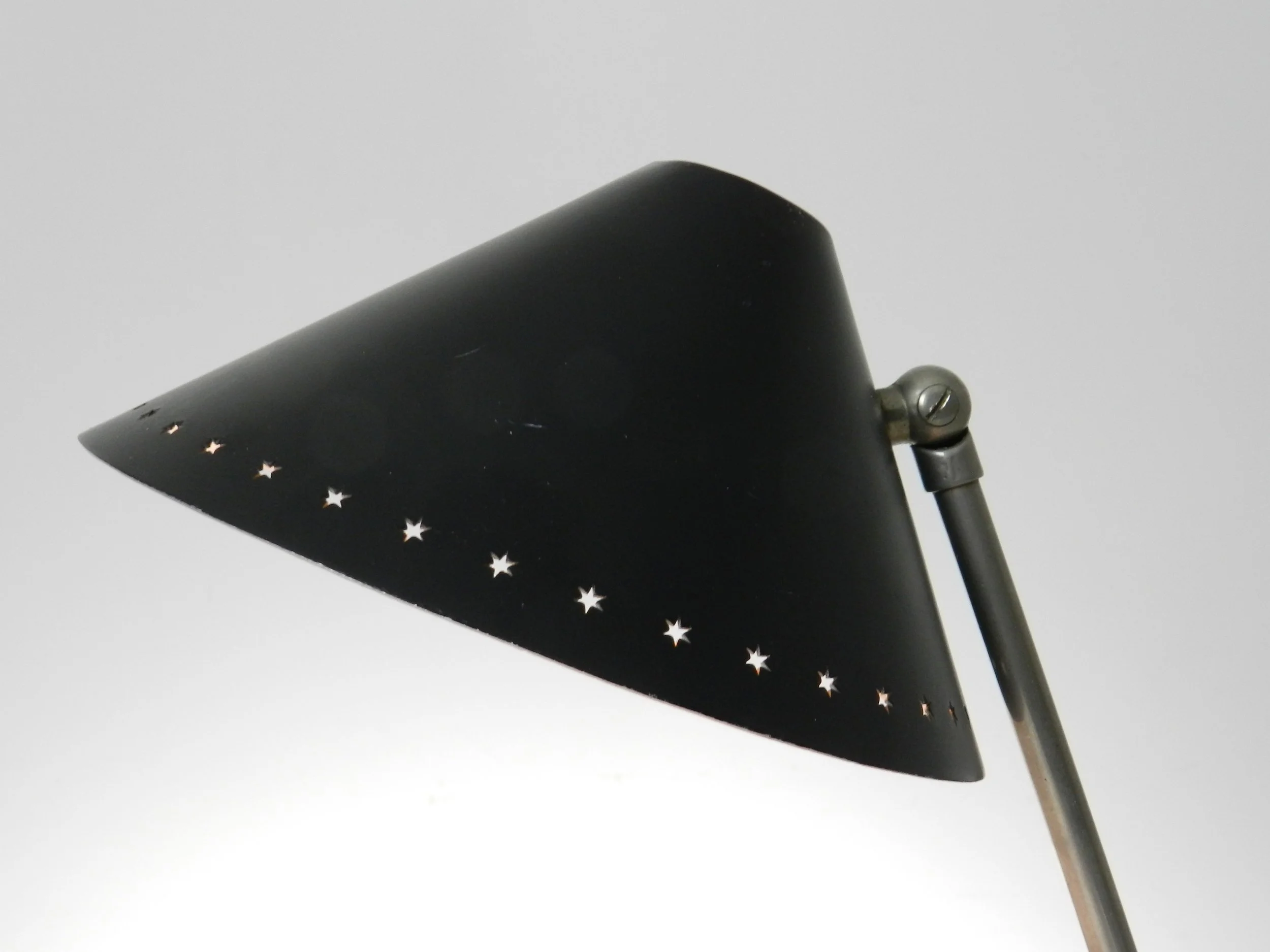 Mid century “Pinokkio” lamp designed by H. Busquet for Hala Zeist.   Netherlands, 1950s.