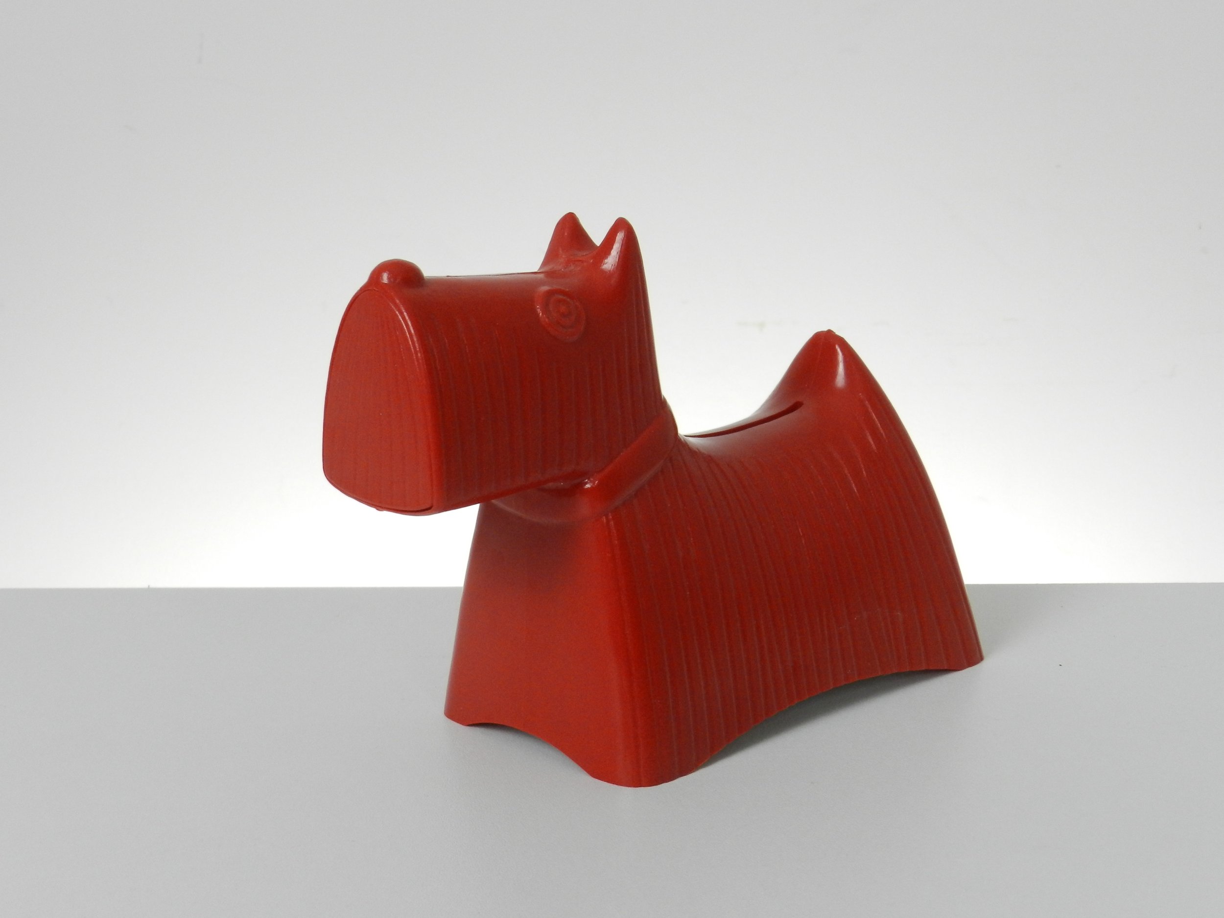 Plastic bank designed by Stig Lindberg for Handeisbanken.  Sweden.