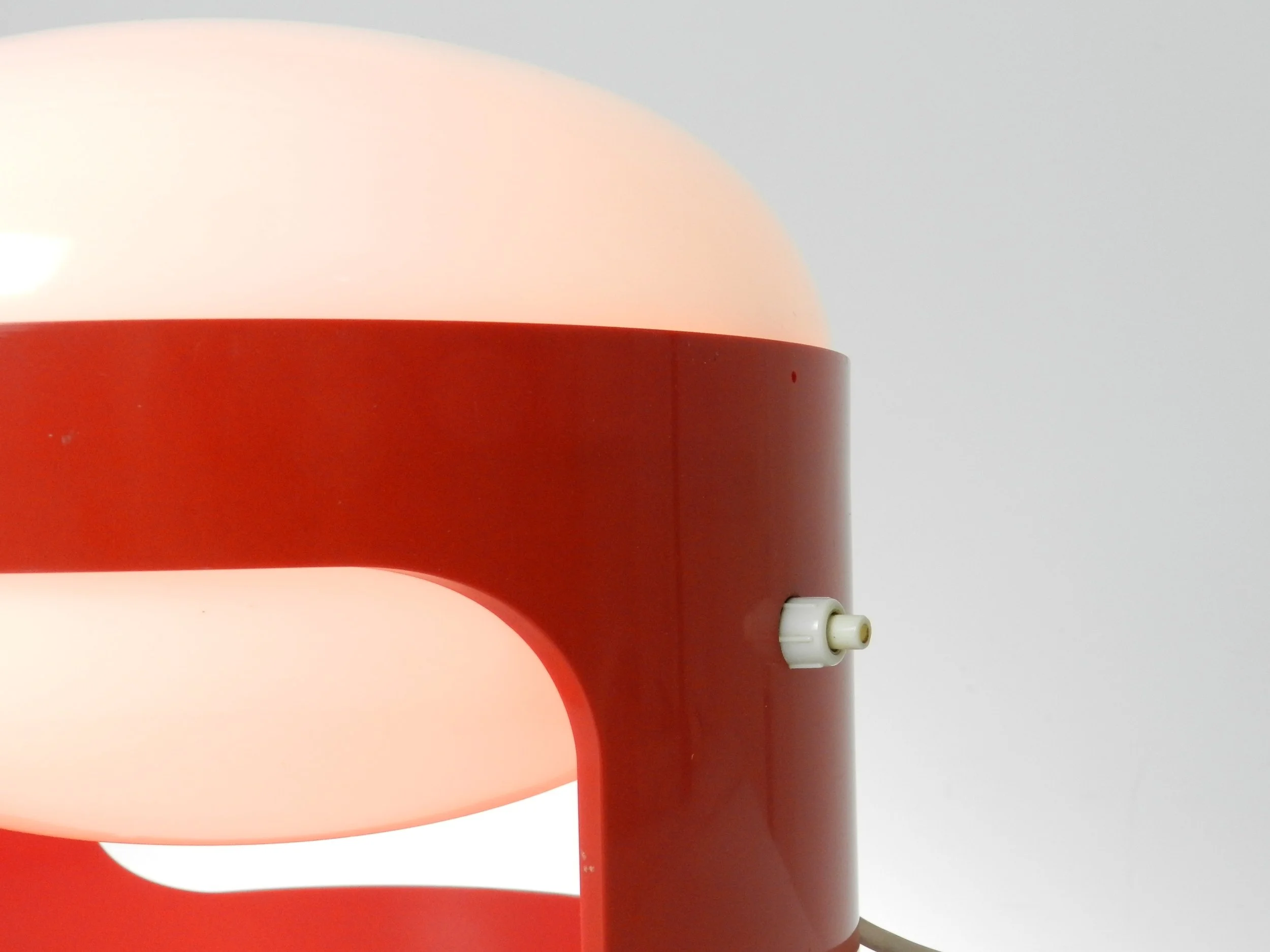 Vintage KD-27 plastic lamp designed by Joe Colombo for Kartell.  Italy, 1960s.