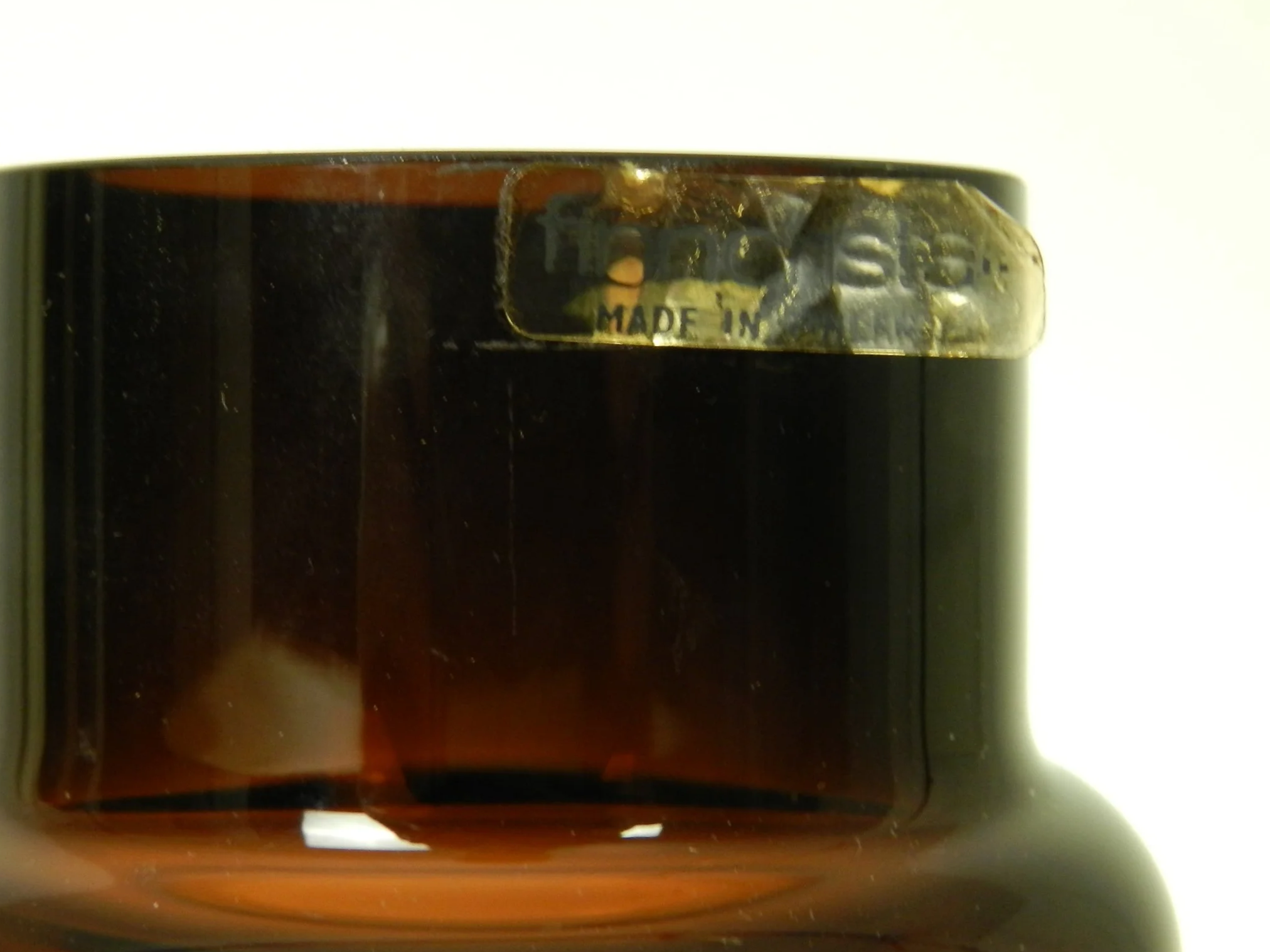 Glass Hoop vase designed by Tamara Aladin for Riihimaki.  Finland, 1960s.