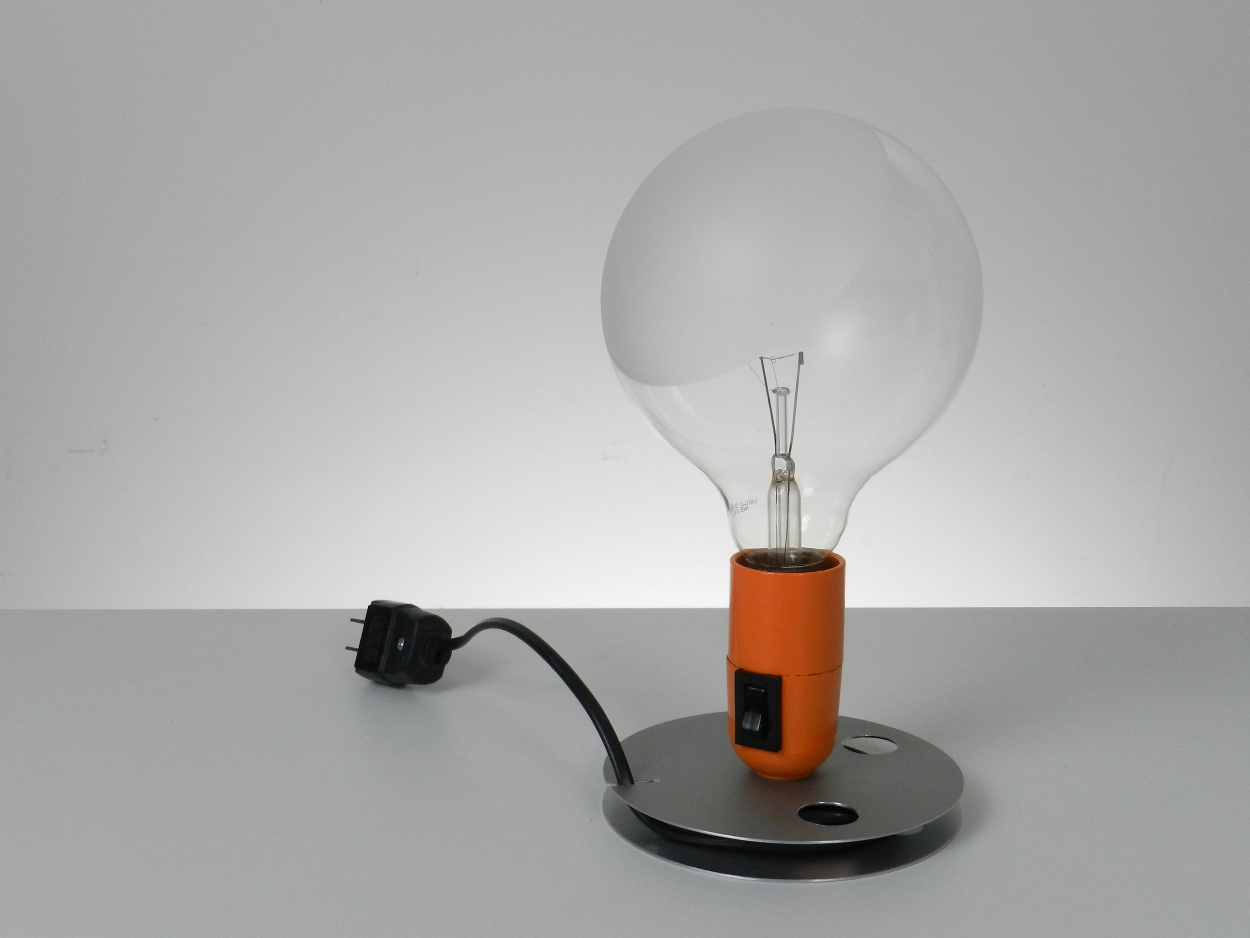 Lampadina lamp designed by Achille Castiglioni for Flos.  Italy, designed in the 1970s.