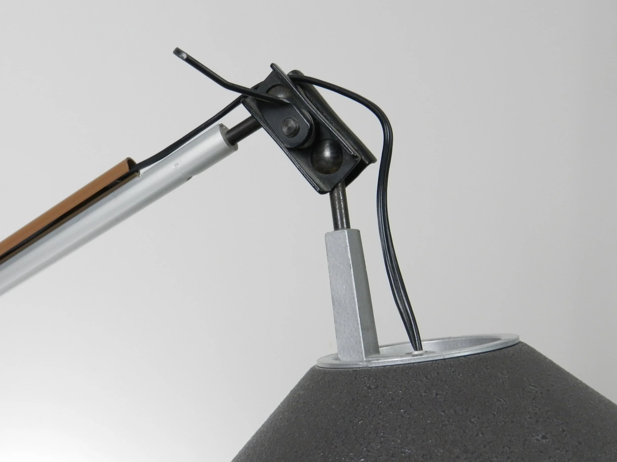 Aggregato adjustable lamp designed by Enzo Mari and Giancarlo Fassina for Artemide.  Italy, 1970s.