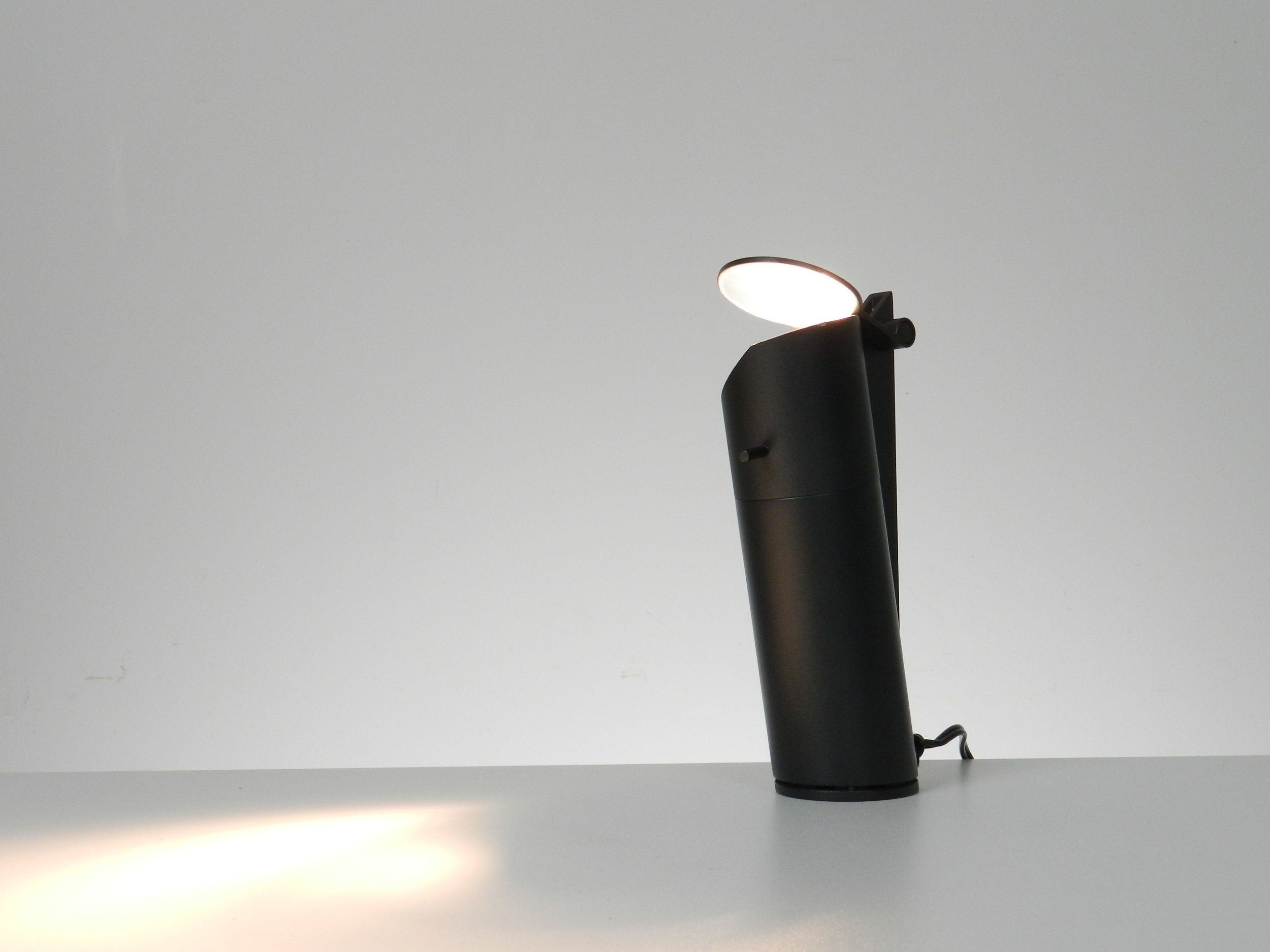 Post modern lamp designed by Pierre Guariche and H. Scheppler for Megalit.  France. 1970s.