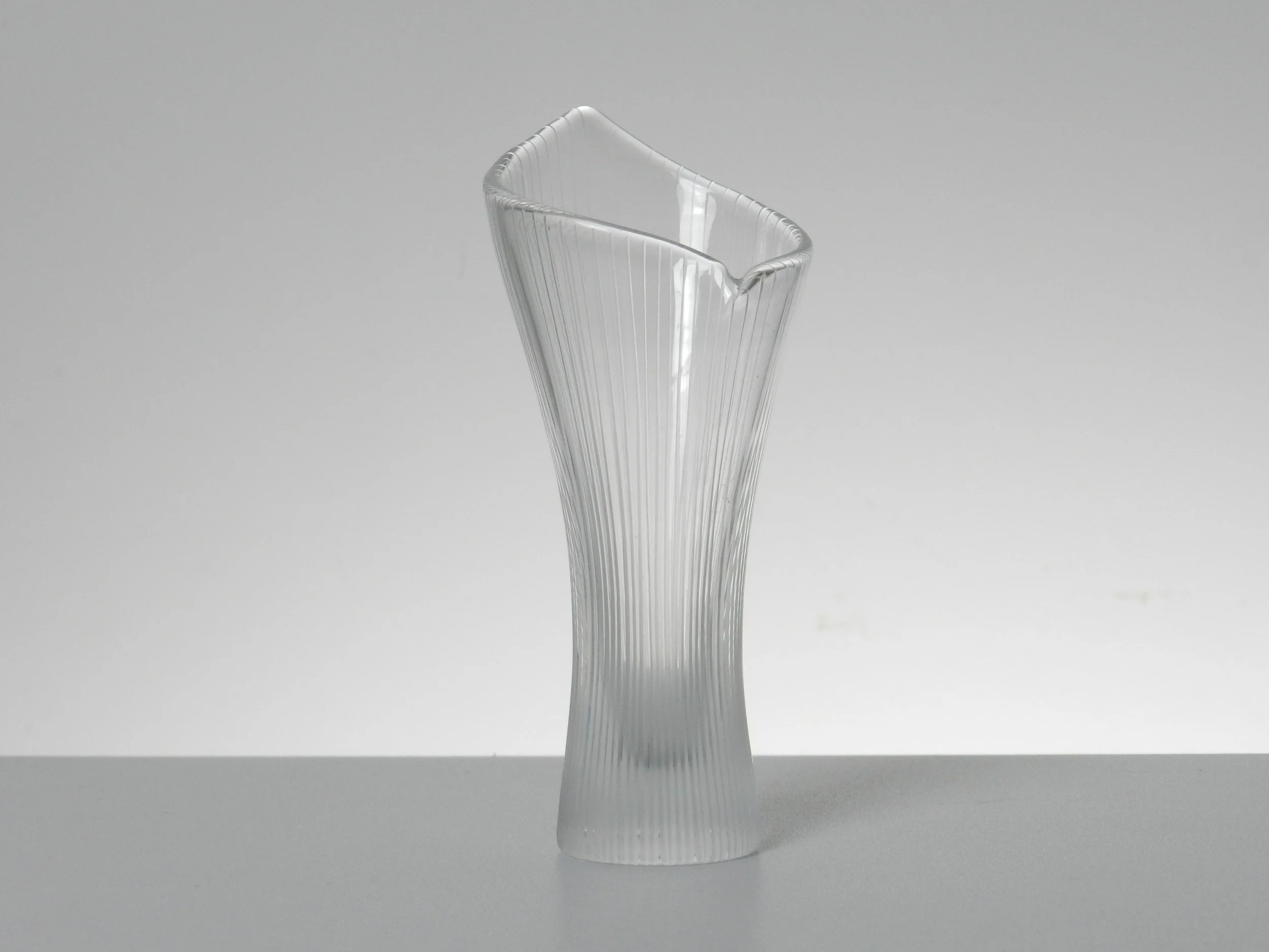 Pair of small Chanterelle vases designed by Tapio Wirkkala for Iittala.  Finland, 1960s.