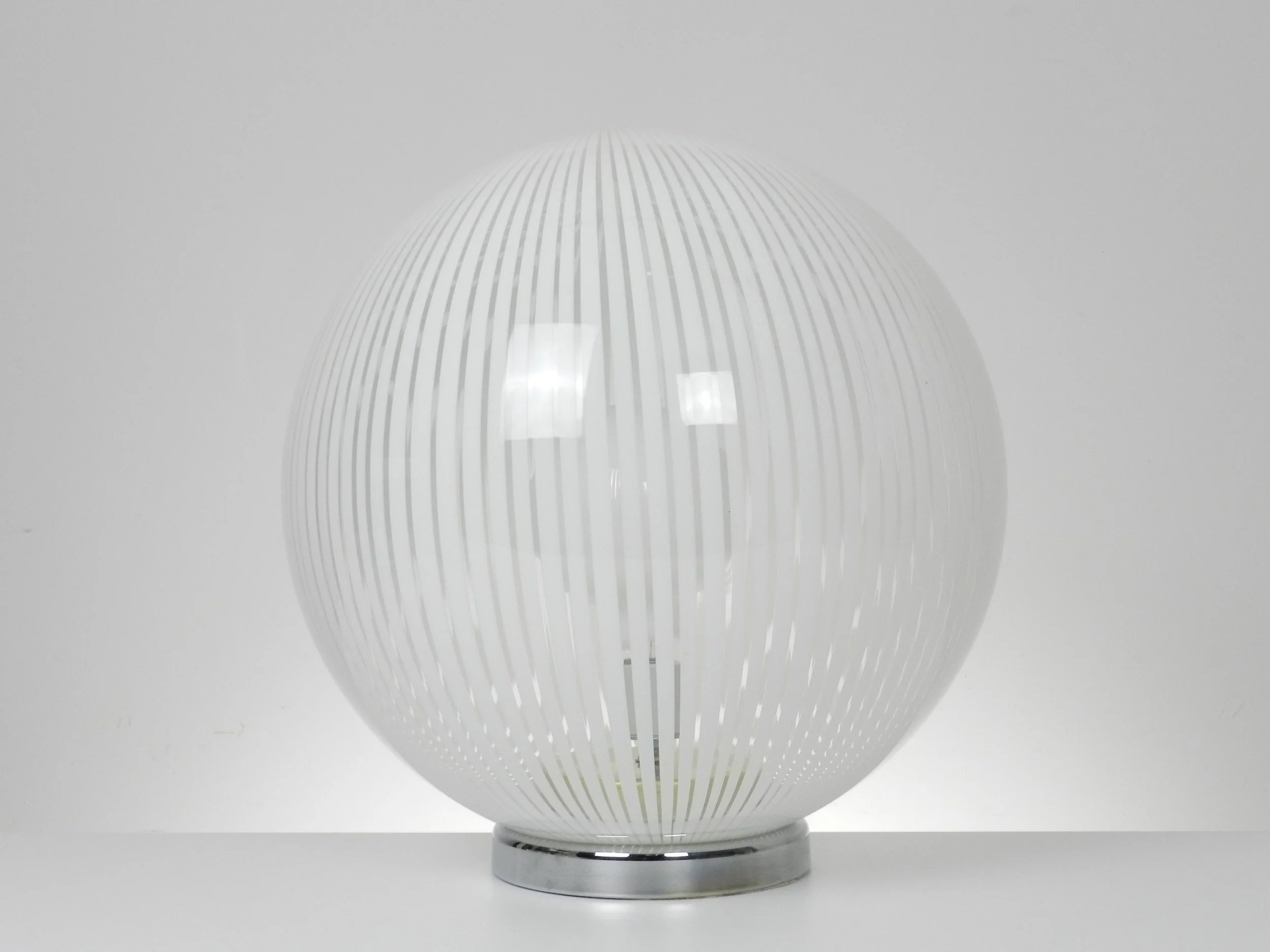 Murano glass “Tessuto” lamp by Venini.  Italy, 1970s.