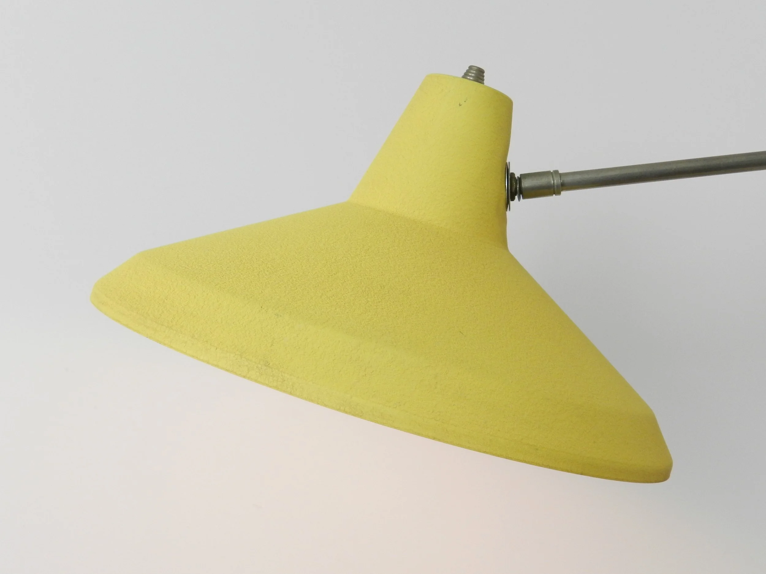 Mid century articulating wall lamp, possibly by Philips.  Netherlands, 1960s.
