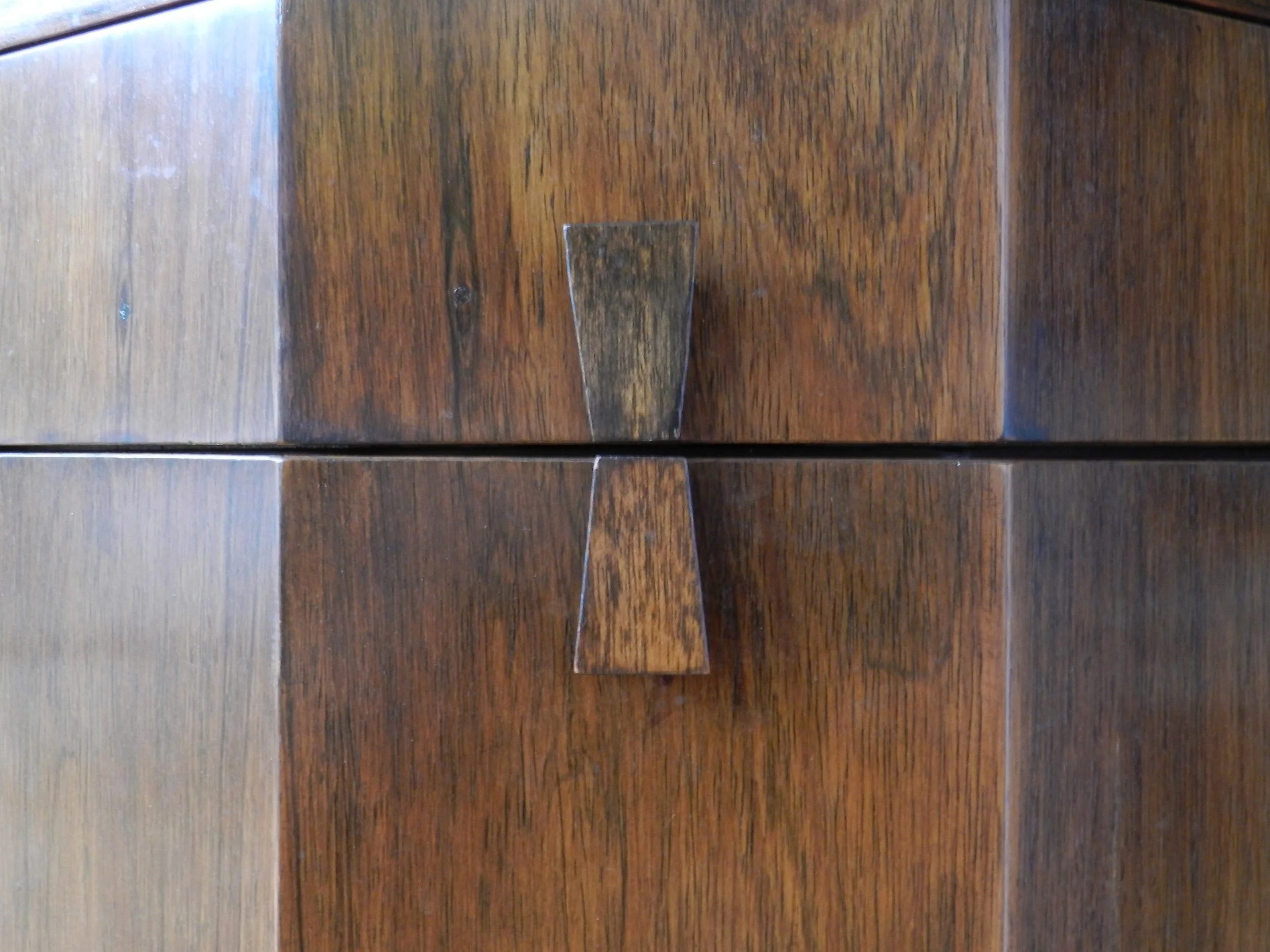 Mid century rosewood bar cabinet by Harvey Probber.  USA, 1950s.