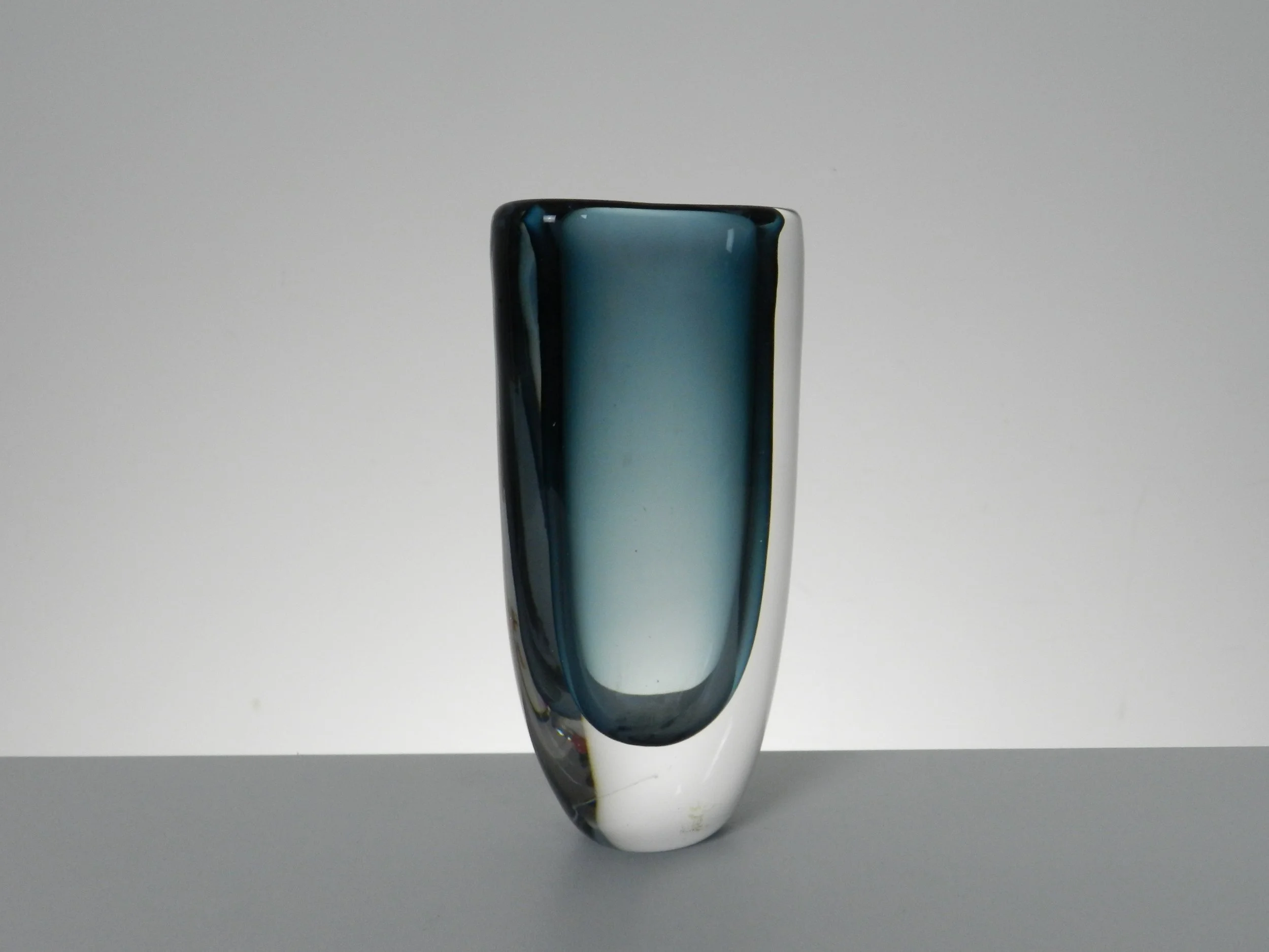 Glass vase by Vicke Lindstrand for Kosta.  Sweden, 1960s.