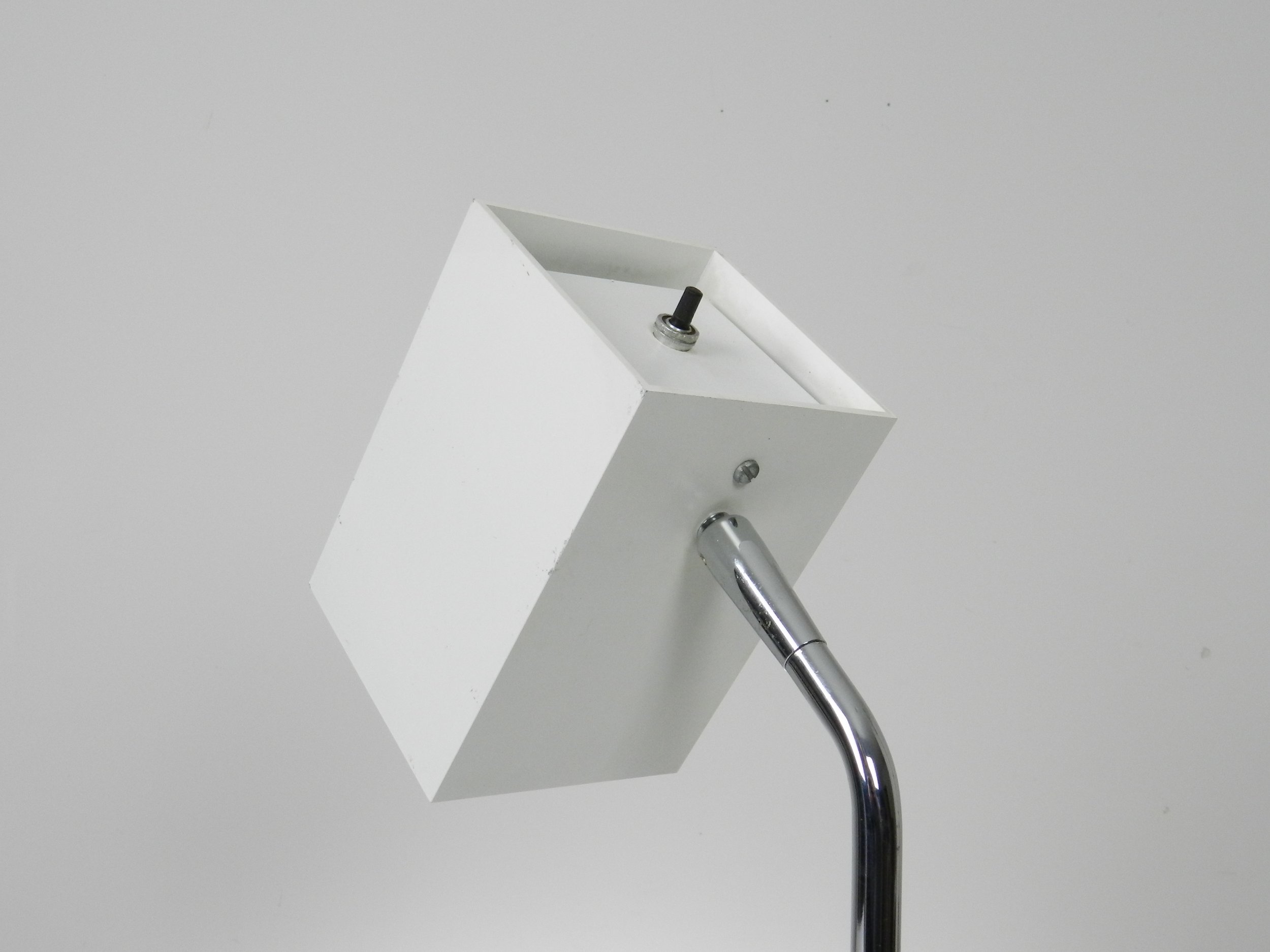 Modernist “Cubic” desk lamp designed by Robert Sonneman for George Kovacs.  USA, 1970s.