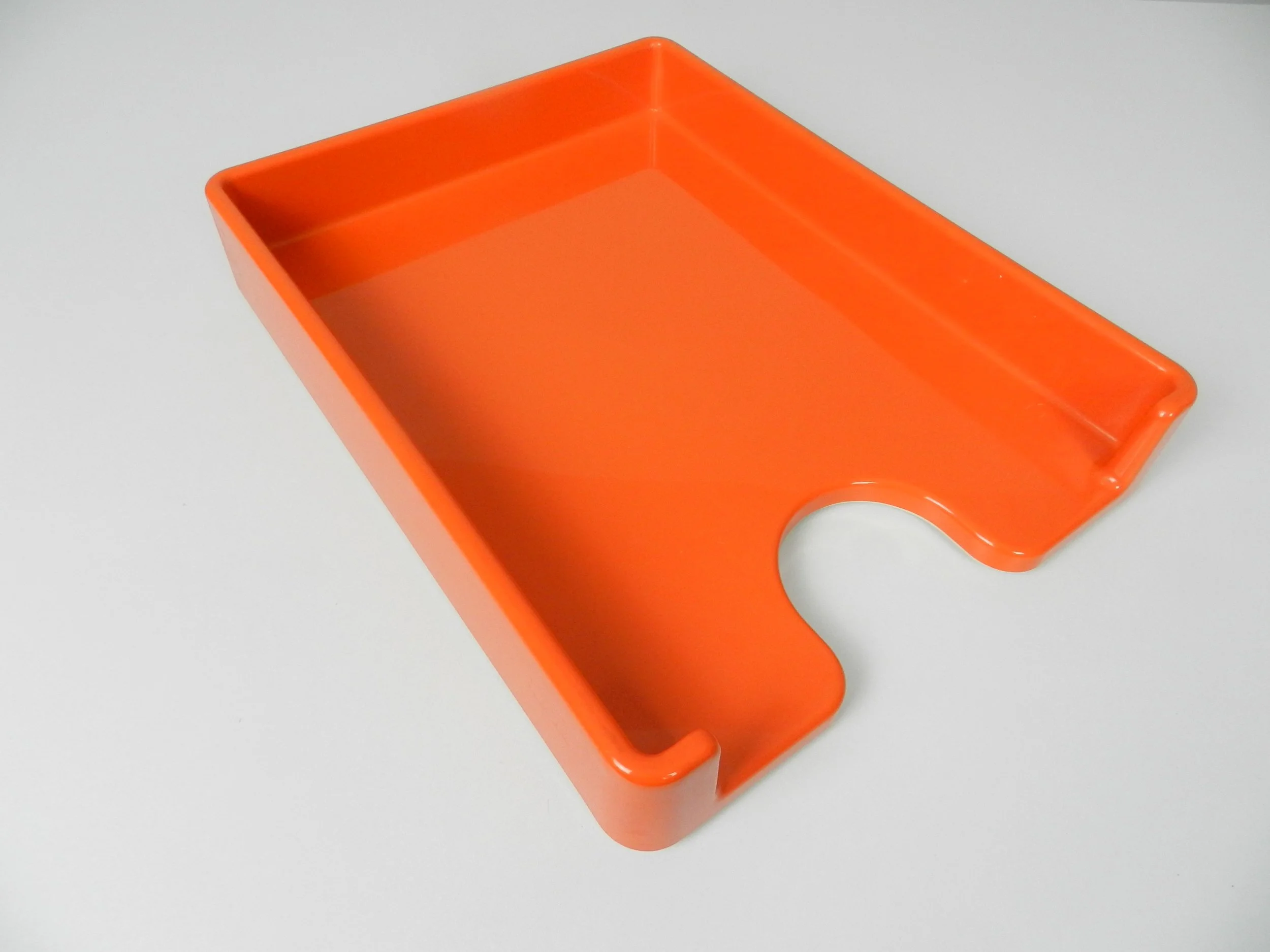 Space age plastic paper tray by Zwingo.  Germany, 1970s.