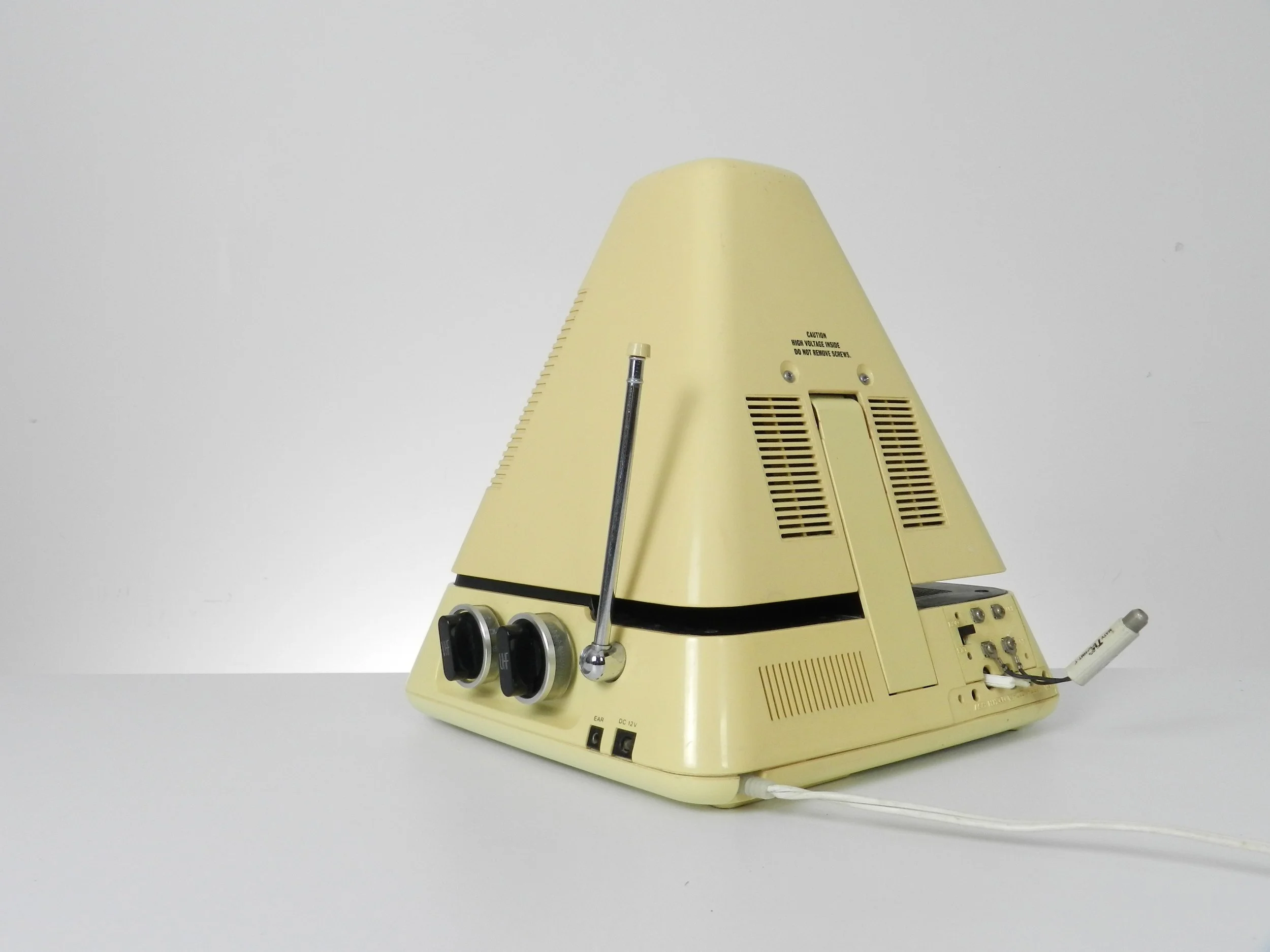 Space age “Video Capsule” TV / radio by JVC.  Japan, 1970s.