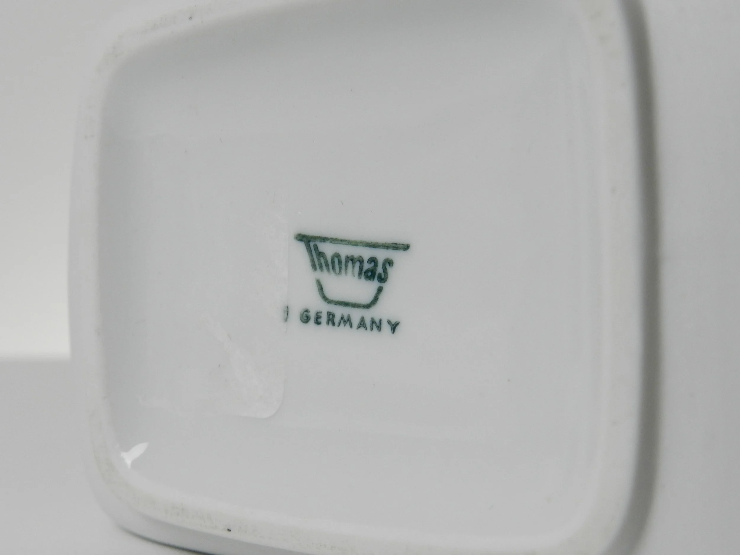 Modernist matte porcelain vase by Thomas.  Germany, 1970s.