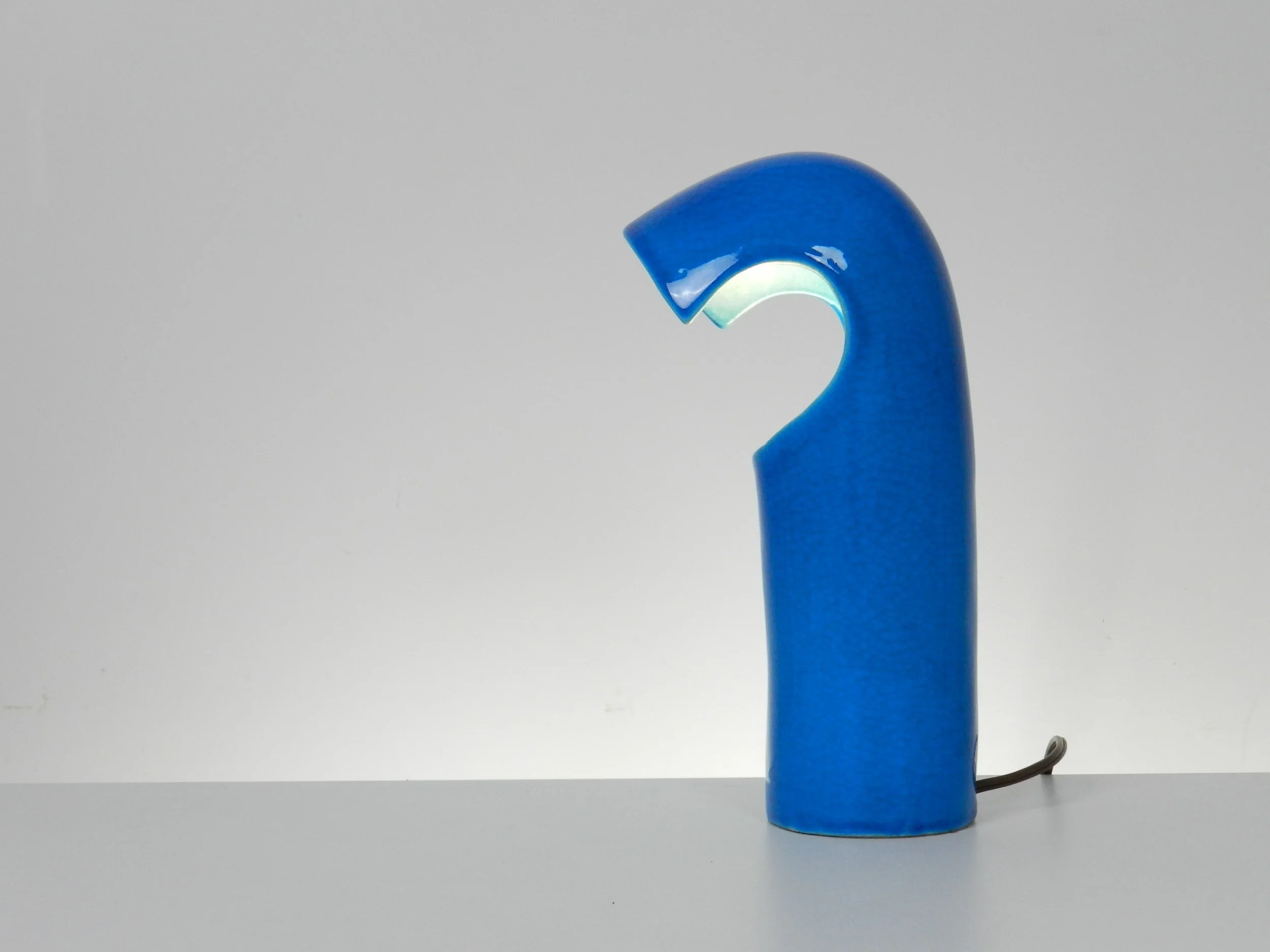 Space age ceramic lamp.  Canada, 1960s.