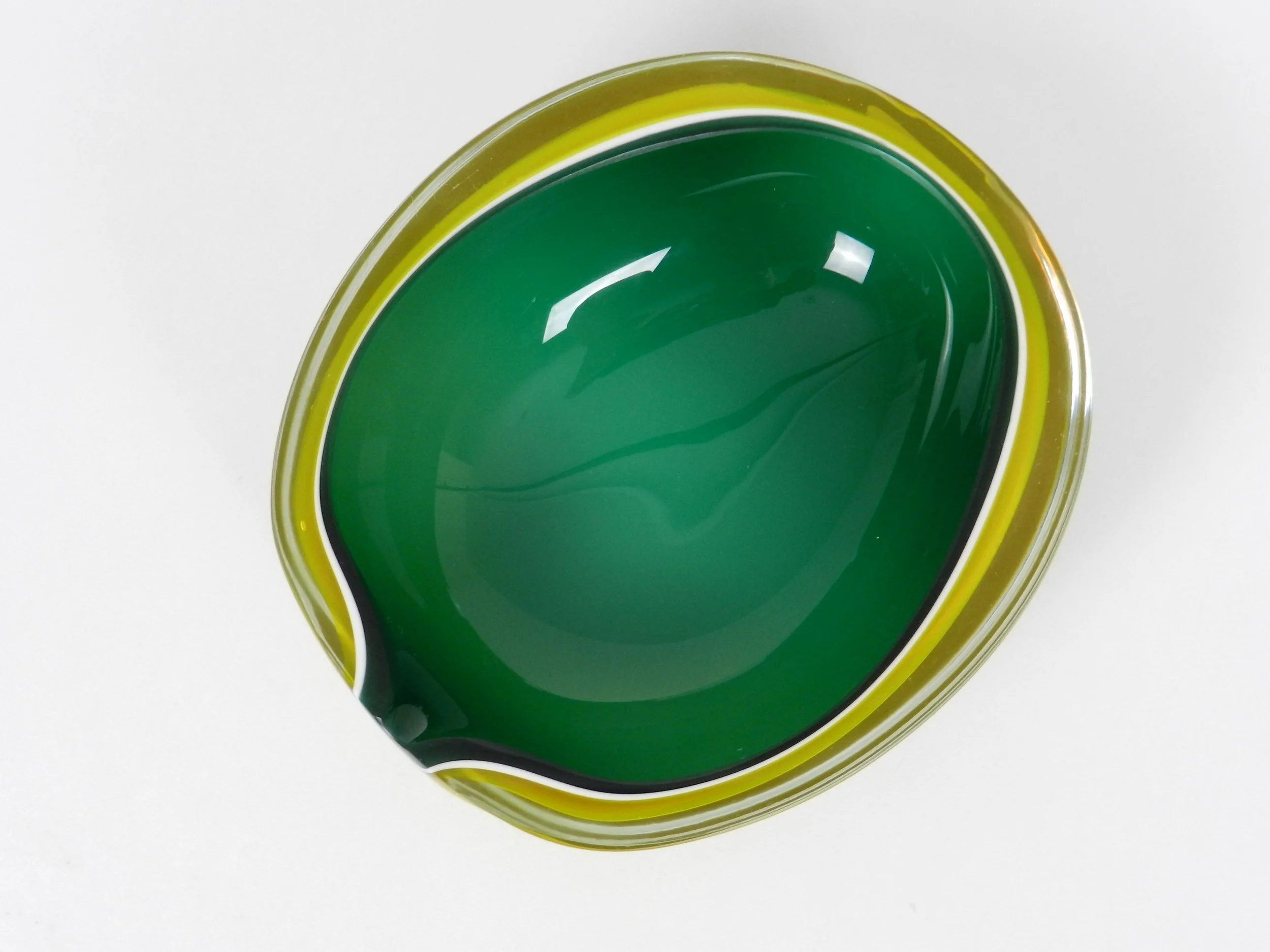 Murano glass bowl by Fratelli Toso.  Italy, 1960s.