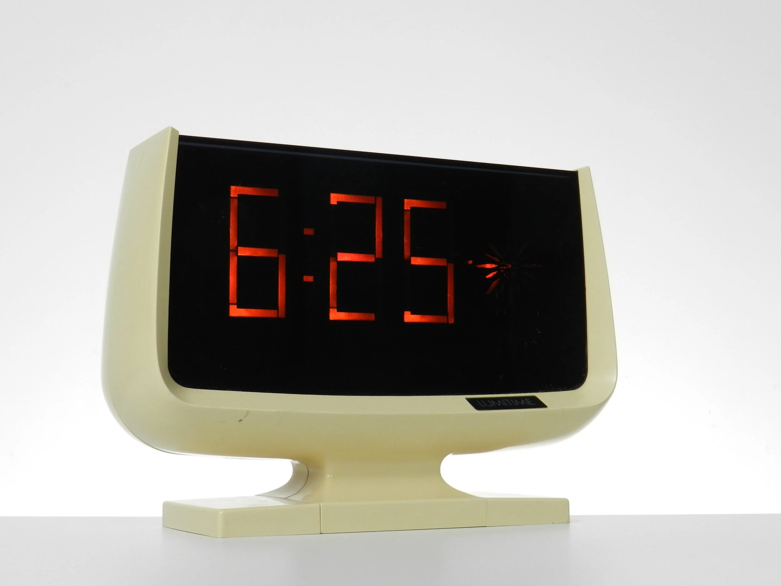 Lumitime space age clock by Tamura.  Japan, 1970s.