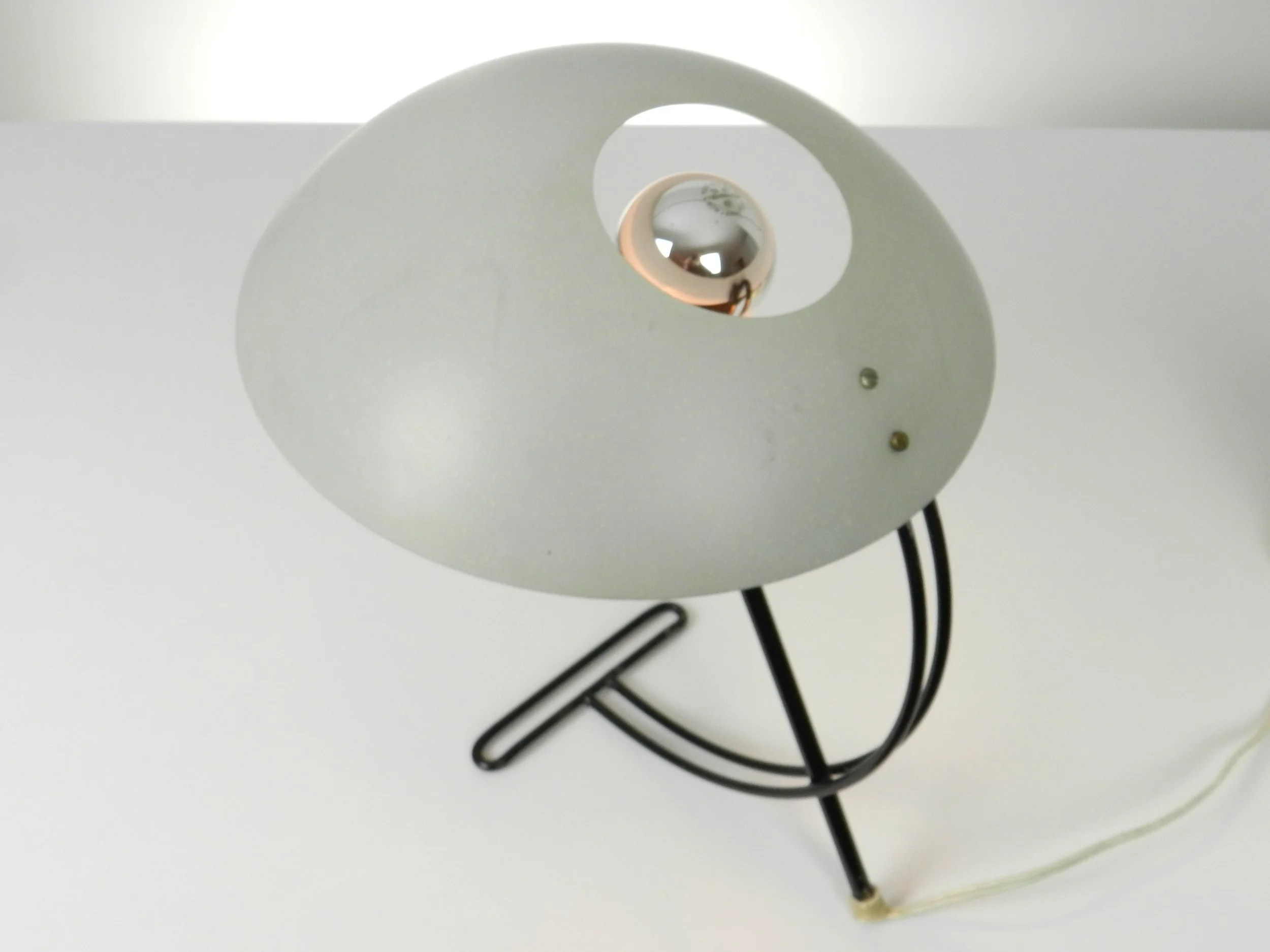 Vintage NB-100 table lamp designed by Louis Kalff for Philips.  Netherlands, 1950s.