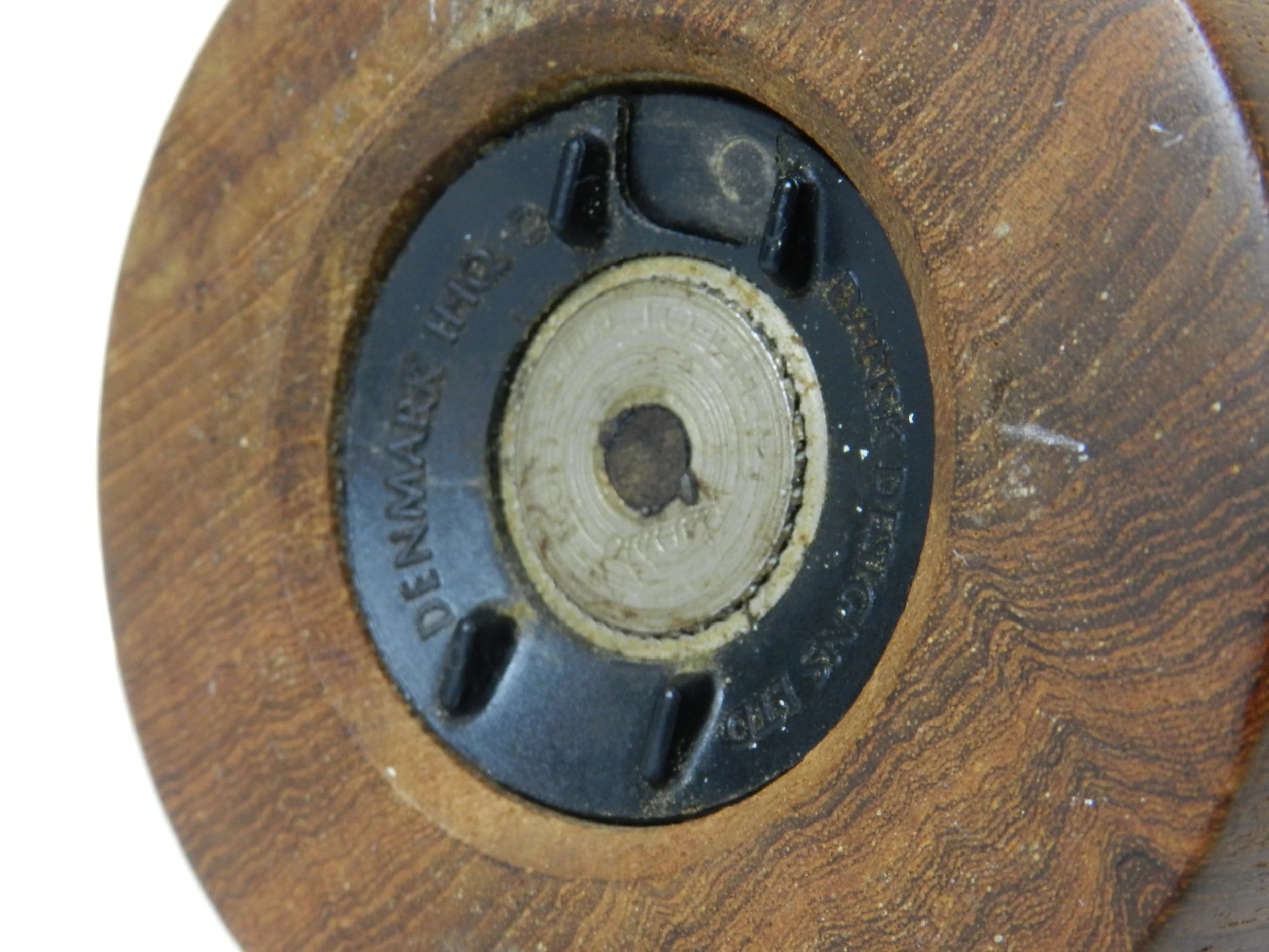 Teak peppermill / salt shaker designed by Jens Quistgaard for Dansk.  Denmark, 1960s.