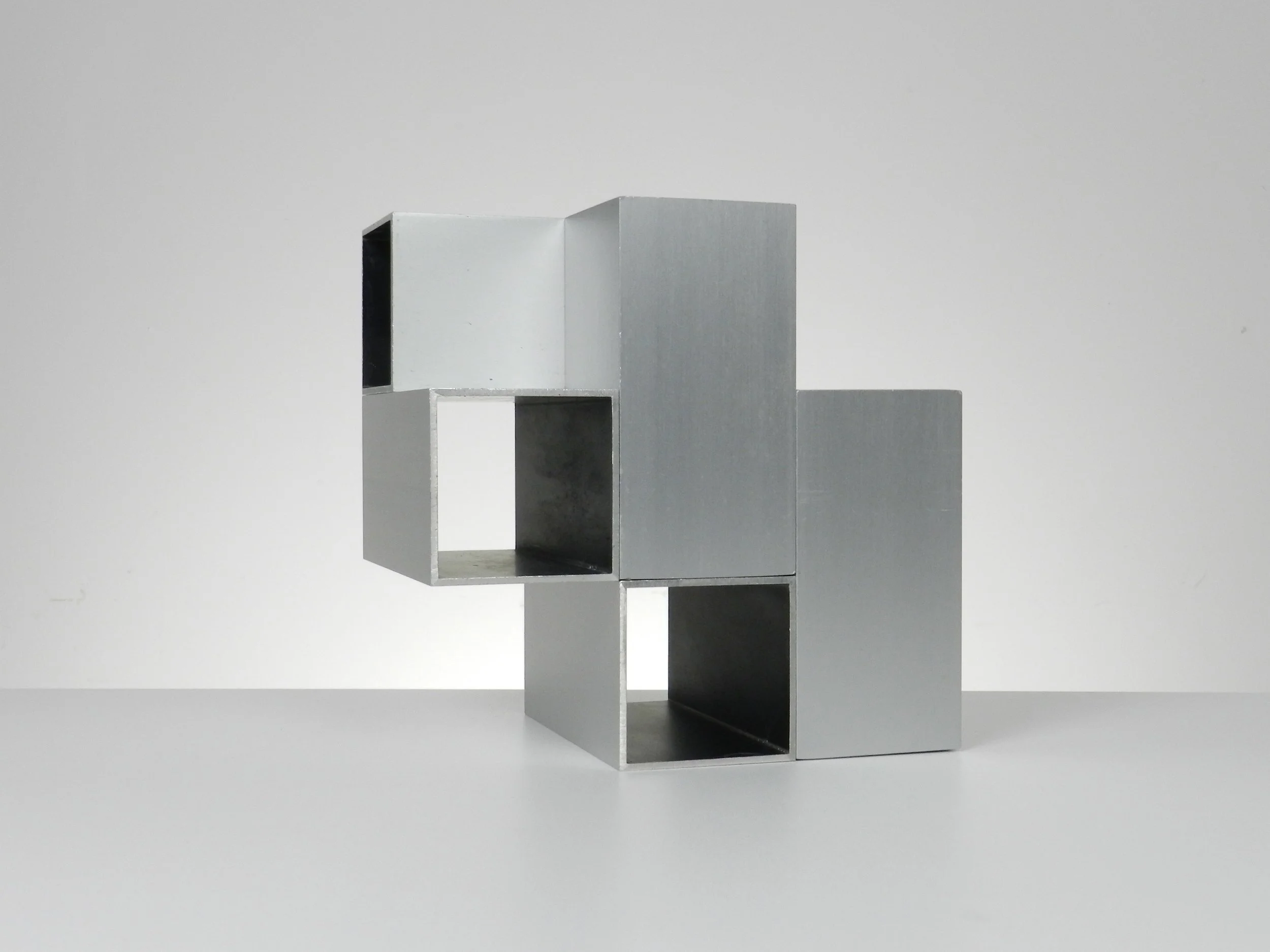 Modular modernist cubic sculpture by Kosso Eloul.  Canada, 1970s.