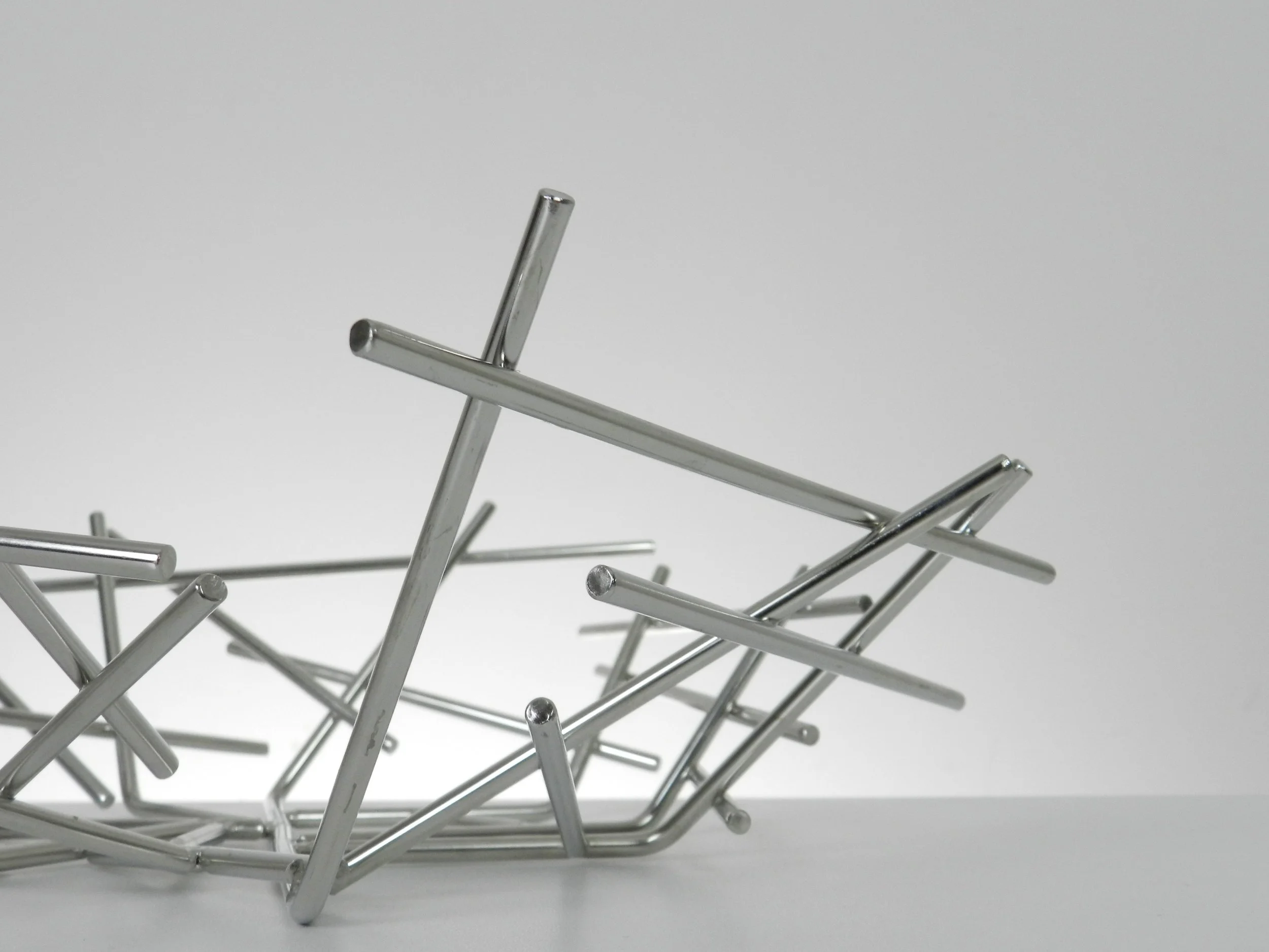 Stainless steel “Blow Up” bowl designed by Fernando and Humberto Campana for Alessi, Italy.