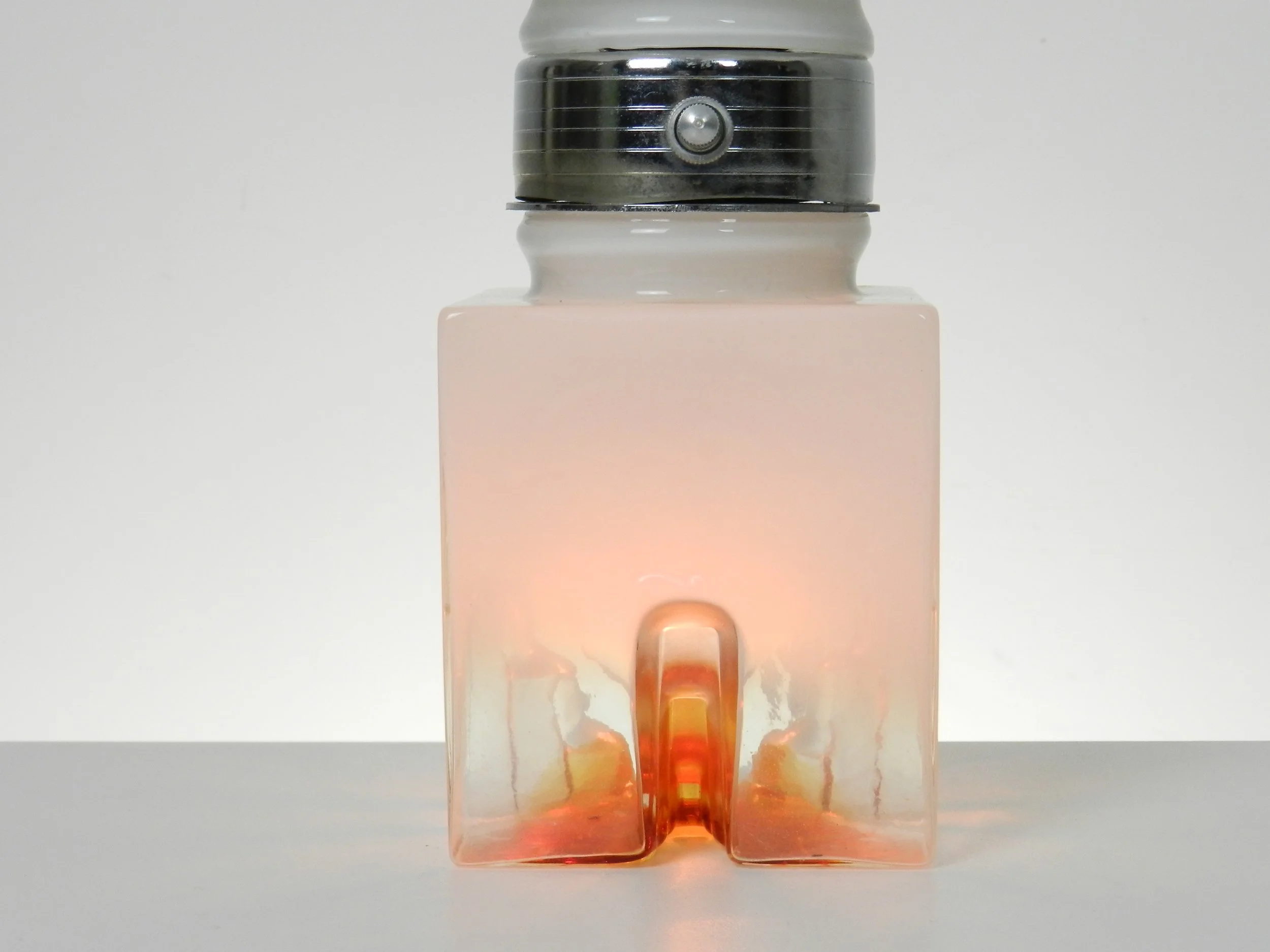 Mid century Murano glass lamp by Mazzega.  Italy, 1960s.