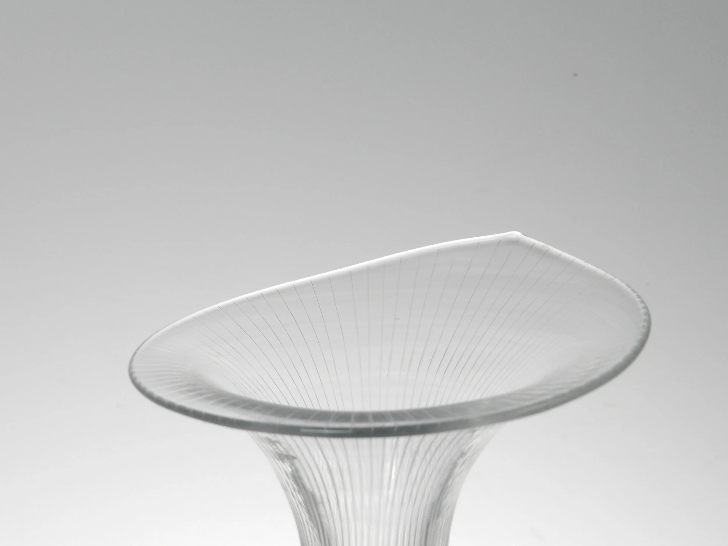 Pair of small Chanterelle vases designed by Tapio Wirkkala for Iittala.  Finland, 1960s.