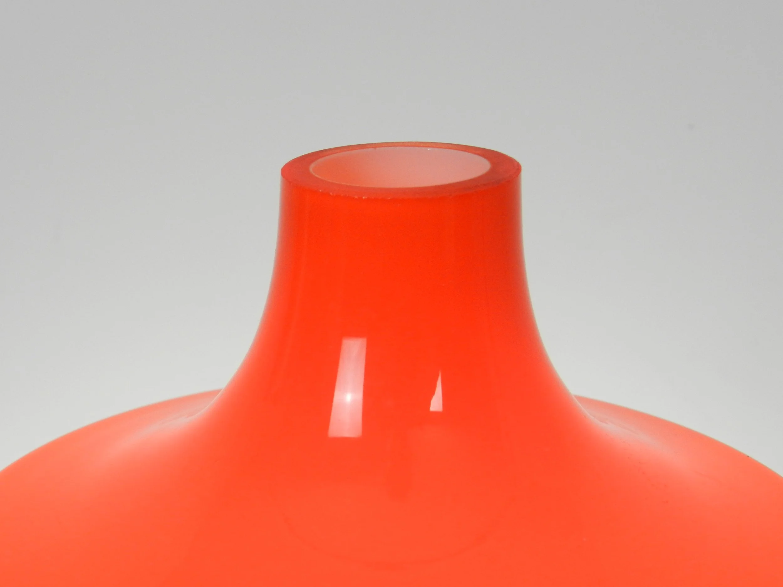 Cased glass lamp by Dijkstra.  Netherlands, 1970s.