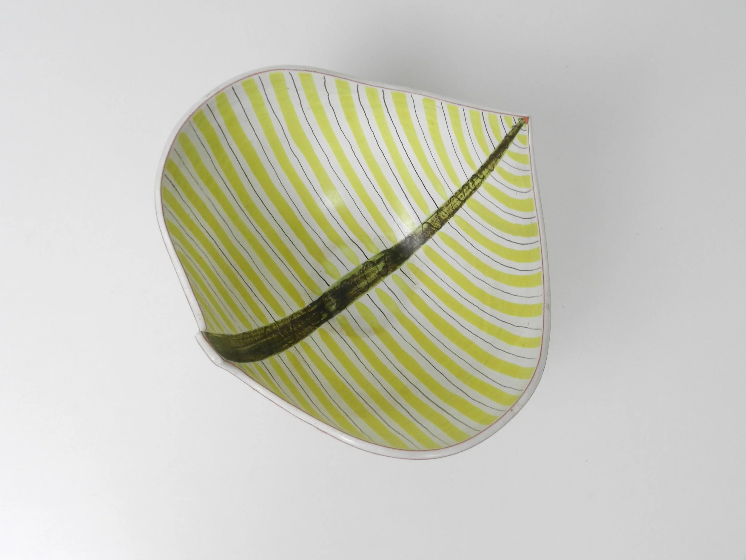 Ceramic faience bowl designed Stig Lindberg for Gustavsberg.  Sweden, 1950s.